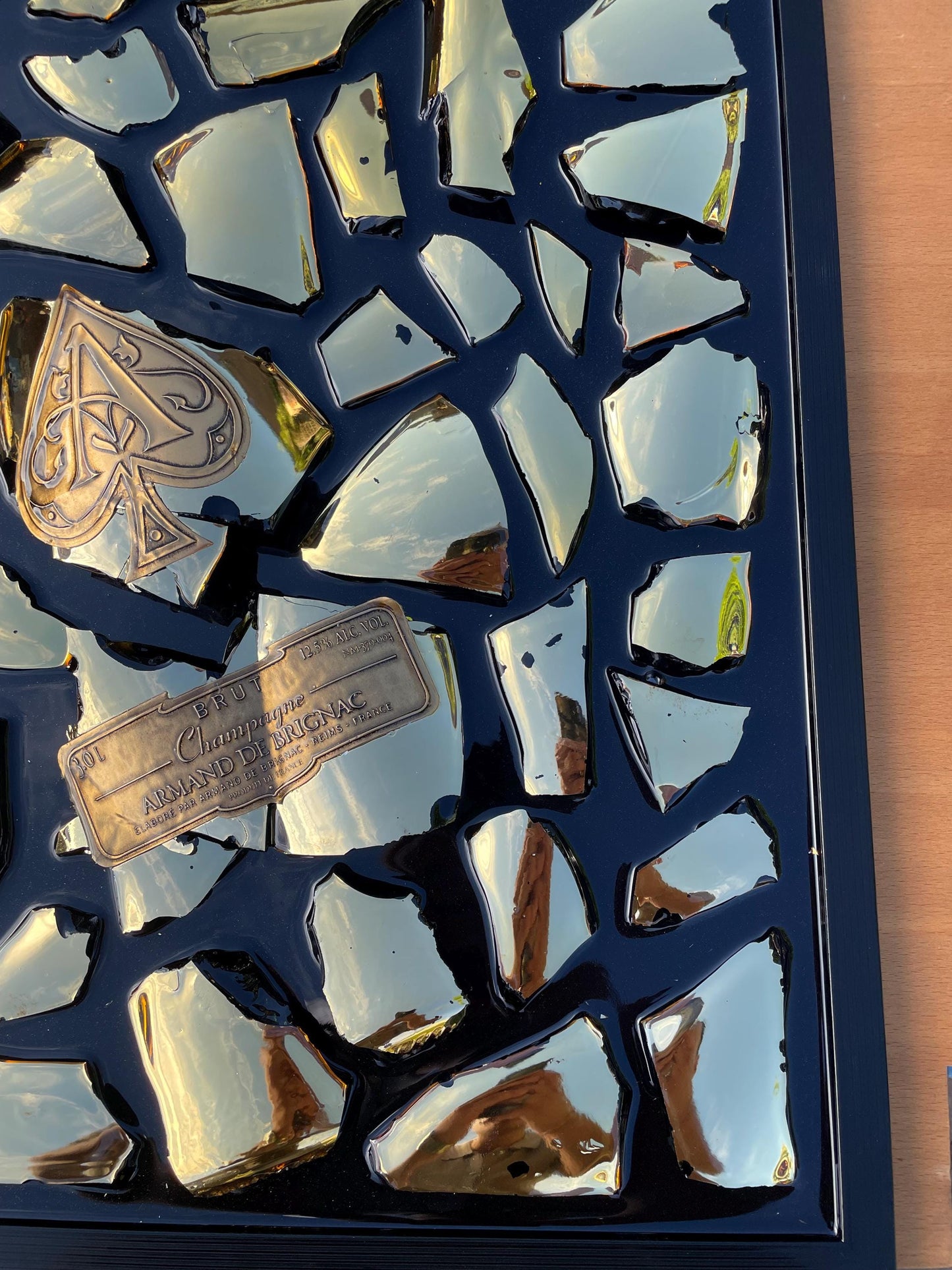 Broken Bottle Art Brignac Gold 3L Epoxy Resin Epoxy Painting Resinart Unique Decoration Gift