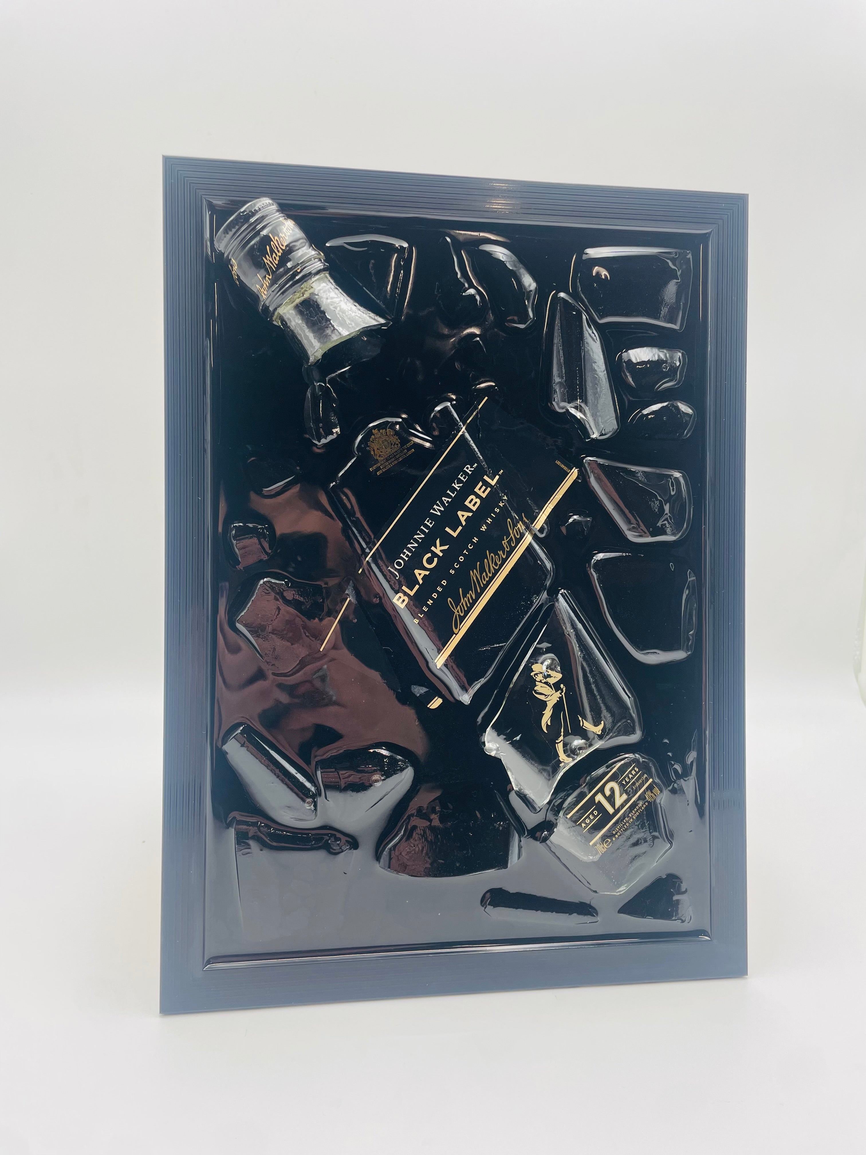 Johnnie Walker Black Label Broken Bottle Art