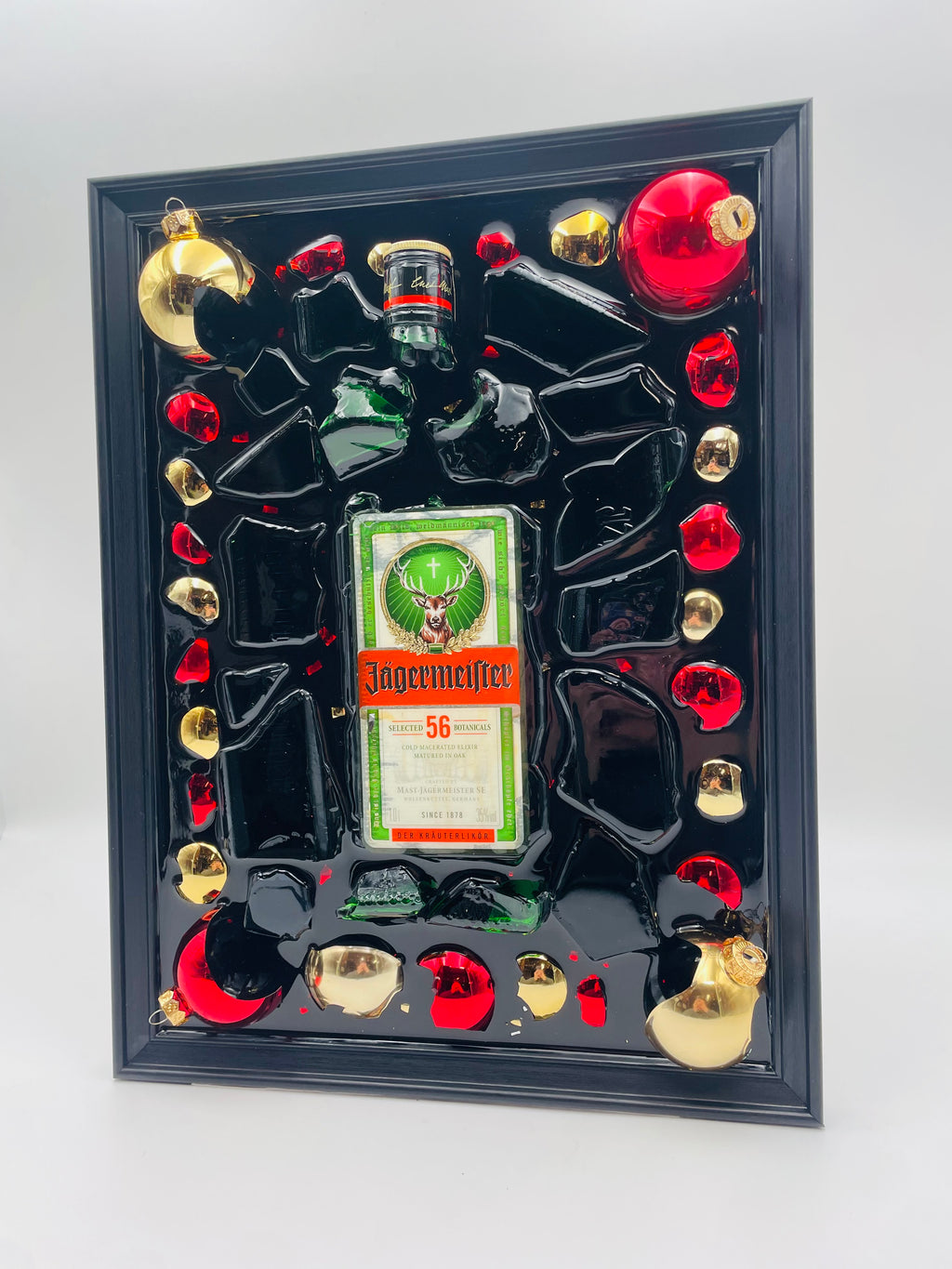 Jägermeister Limited Christmas Broken Bottle Art