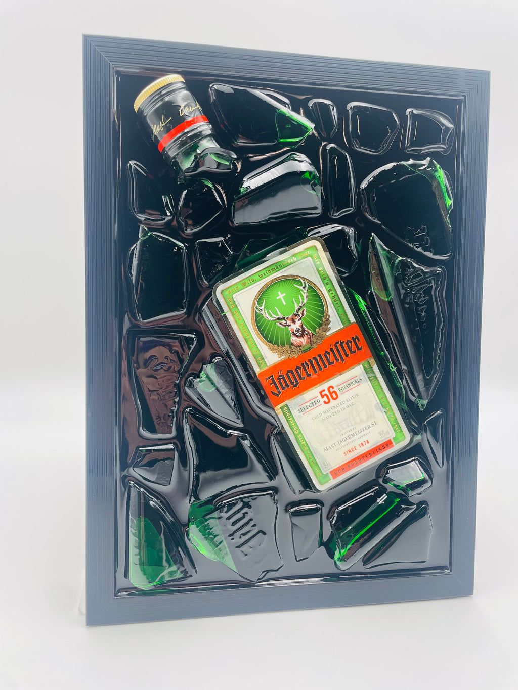 Jägermeister Broken Bottle Art