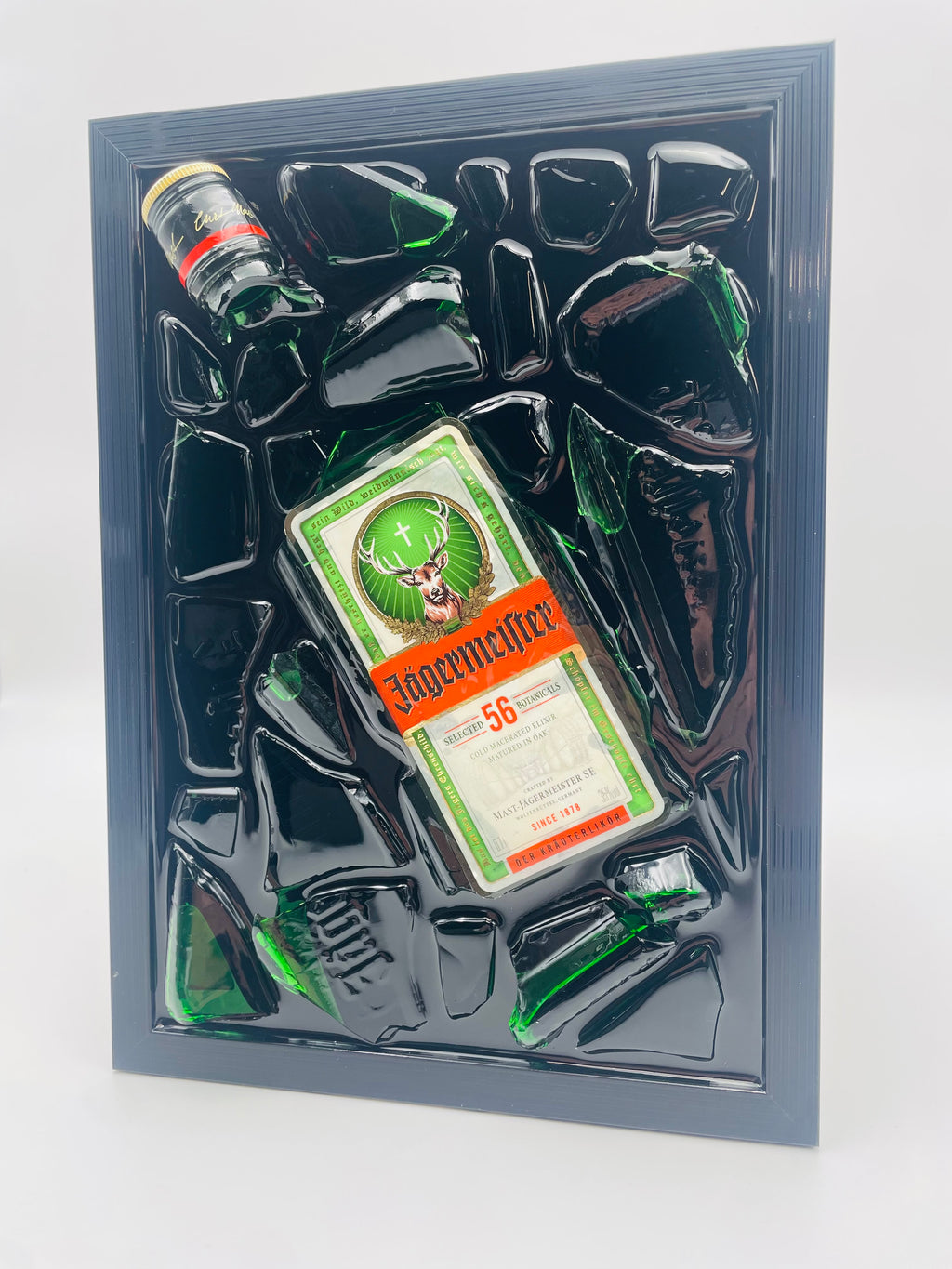 Jägermeister Broken Bottle Art