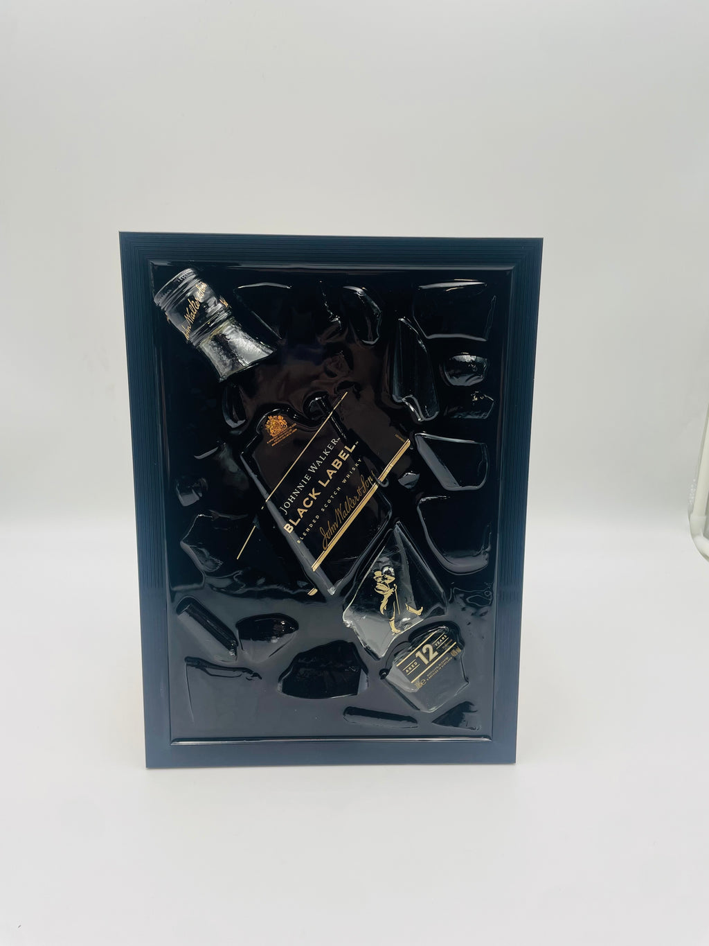 Johnnie Walker Black Label Broken Bottle Art
