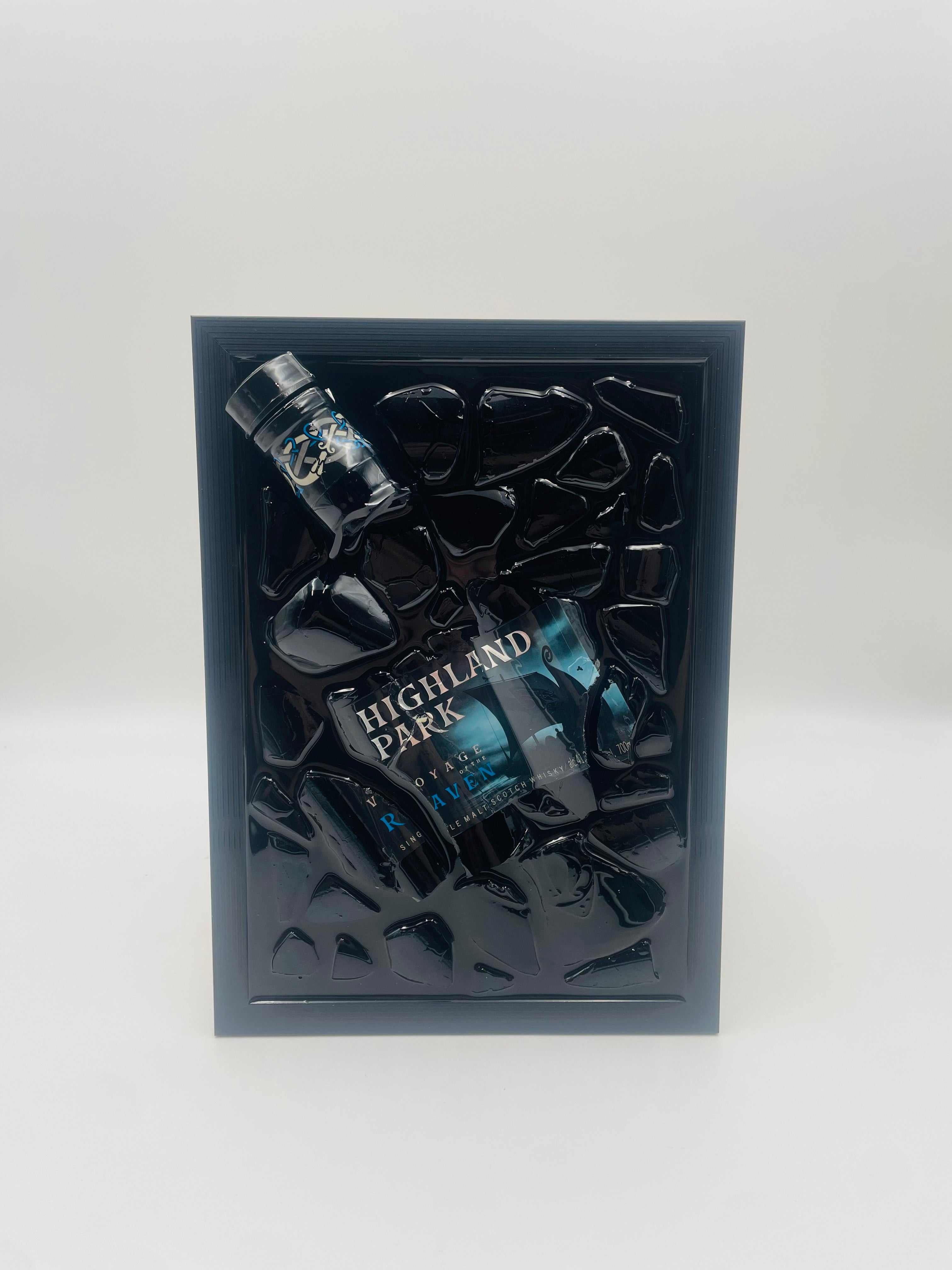 Highland Whiskey Broken Bottle Art