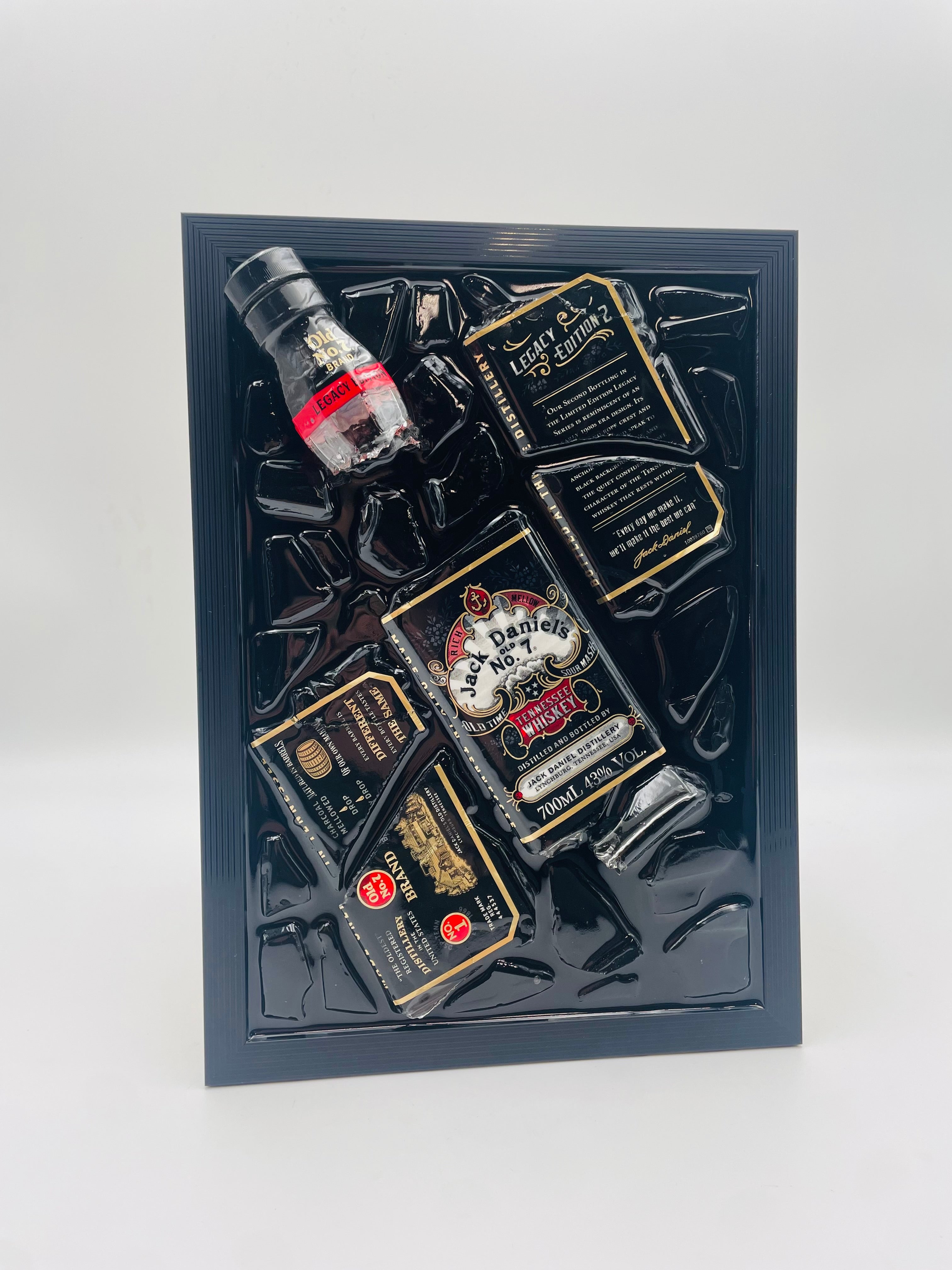 Jack Daniels Legacy Edition Broken Bottle Art