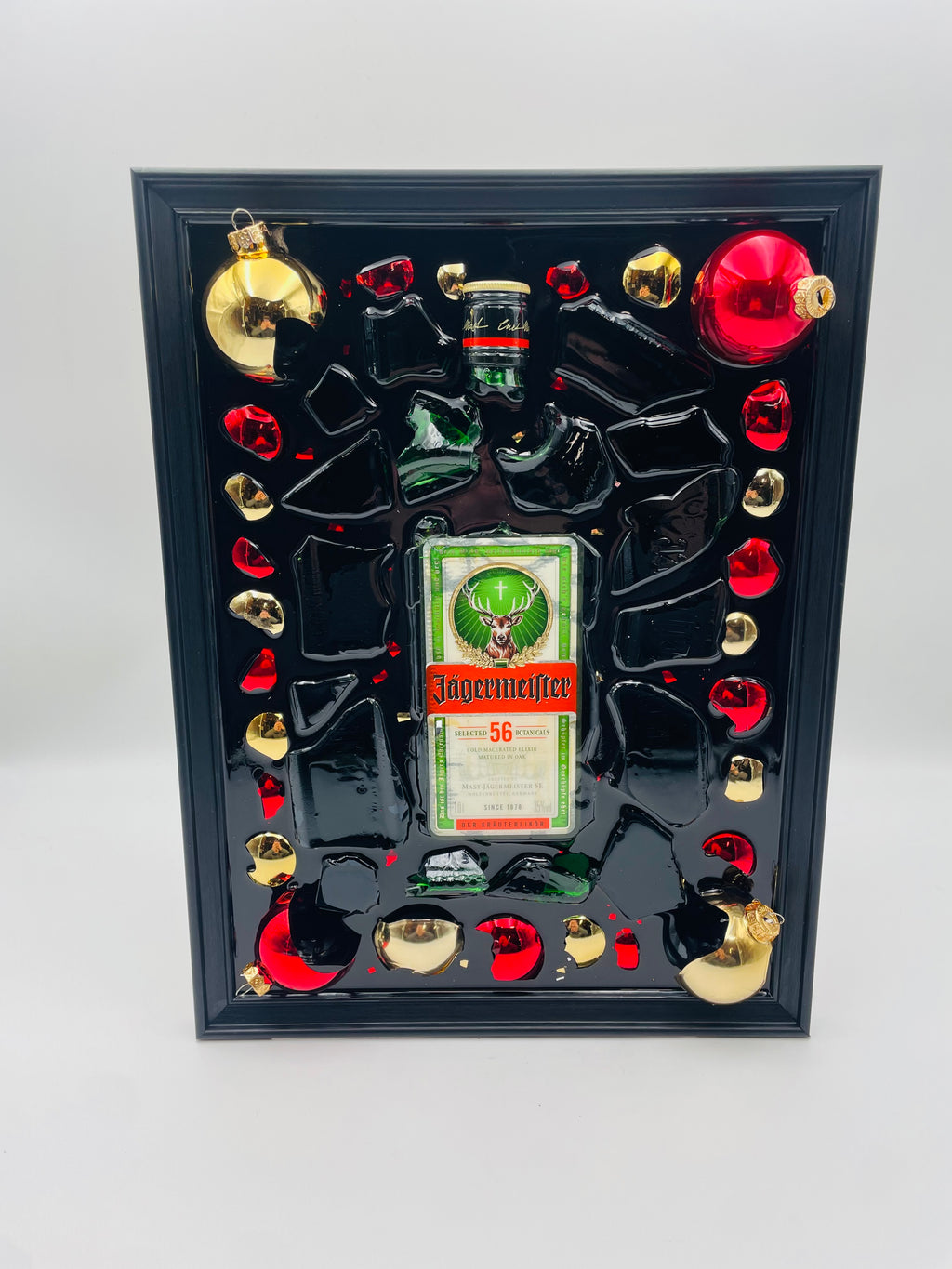 Jägermeister Limited Christmas Broken Bottle Art