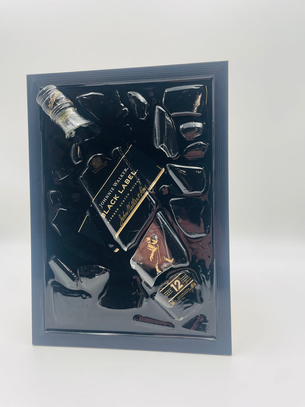 Johnnie Walker Black Label Broken Bottle Art