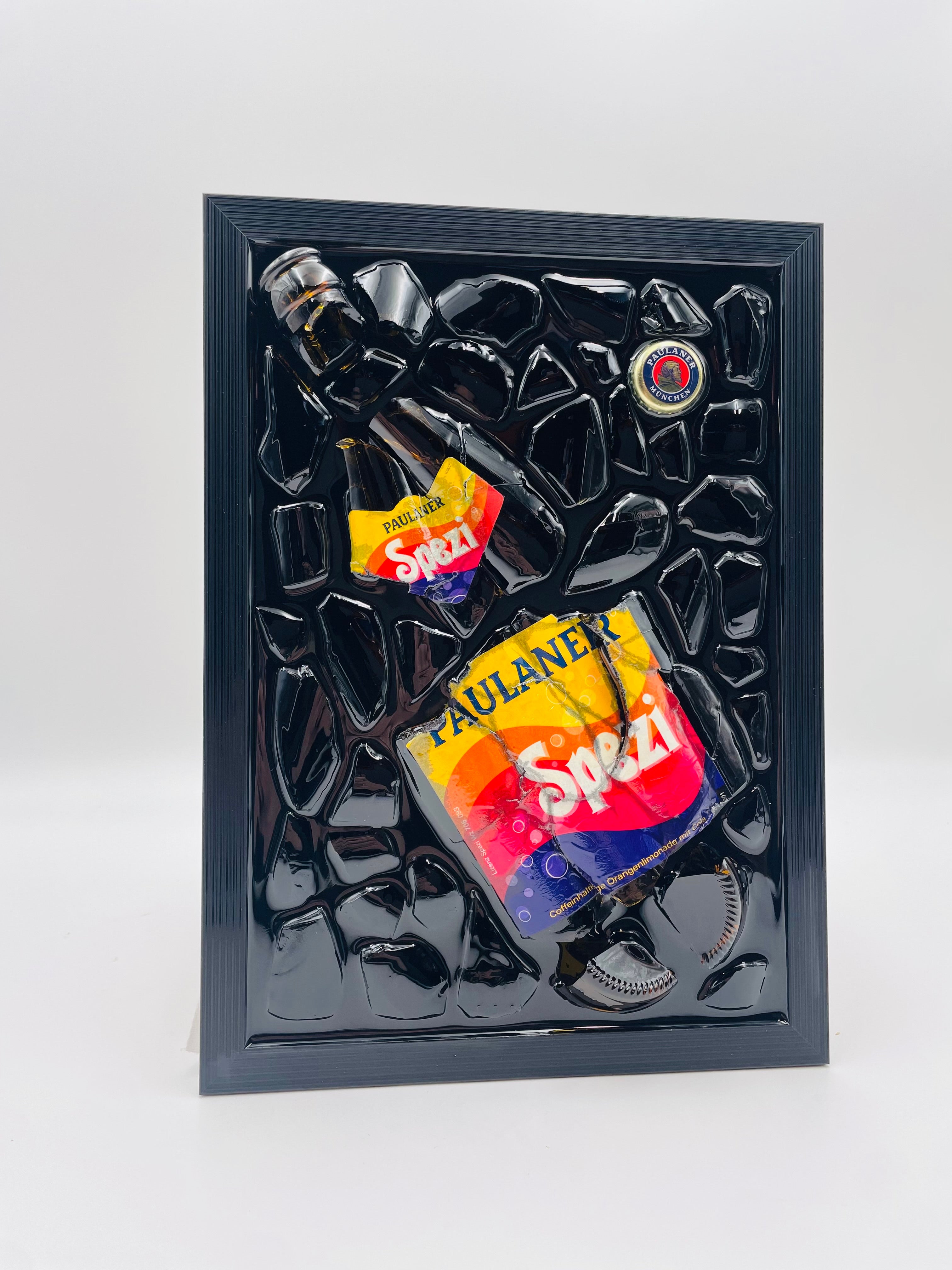 Paulaner Spezi Broken Bottle Art