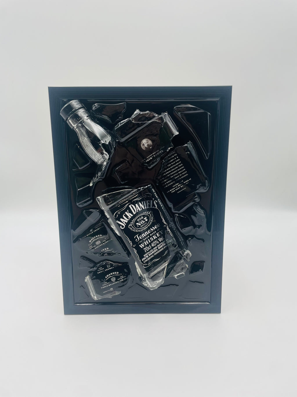 Jack Daniels Broken Bottle Art