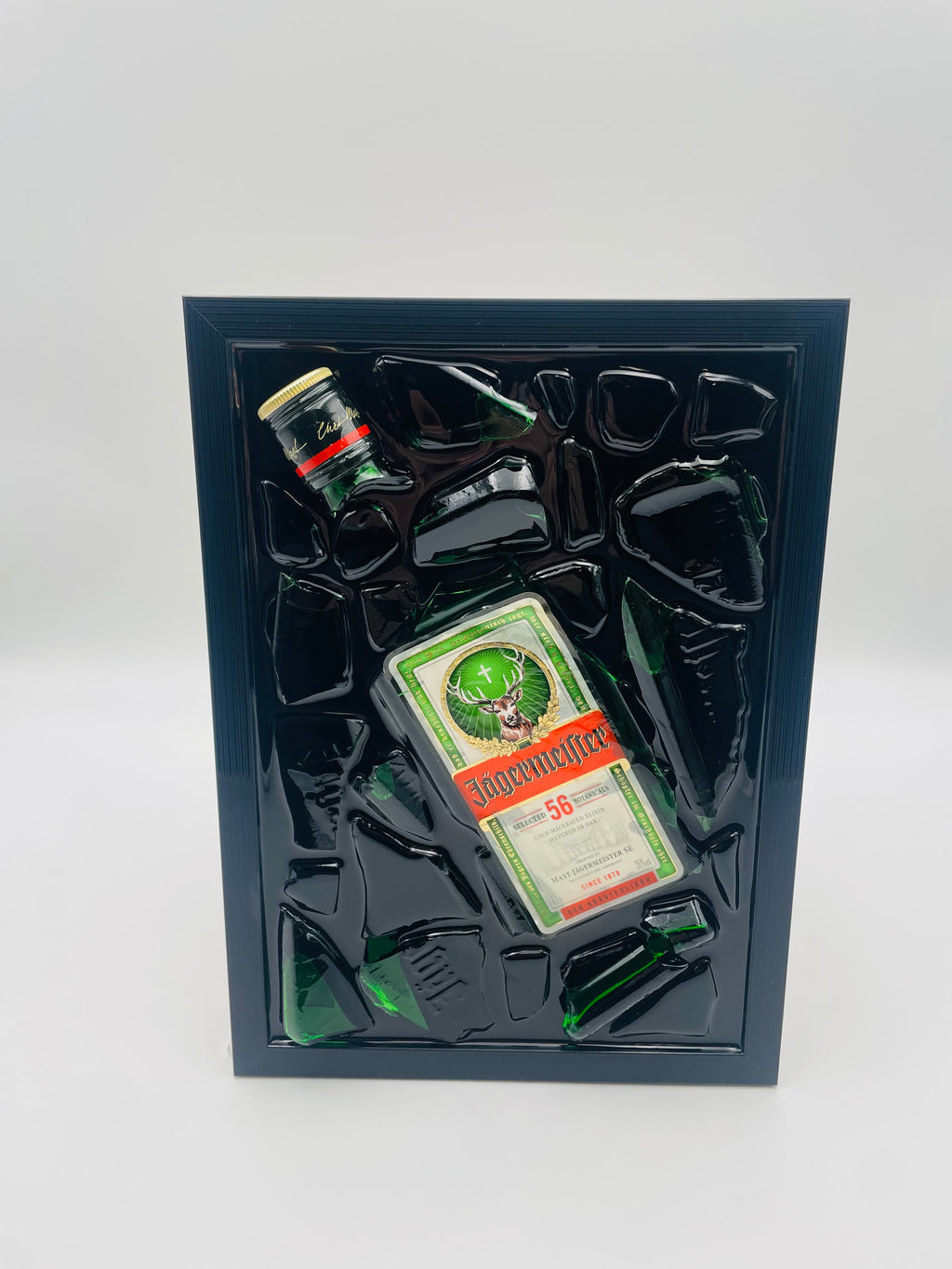 Jägermeister Broken Bottle Art