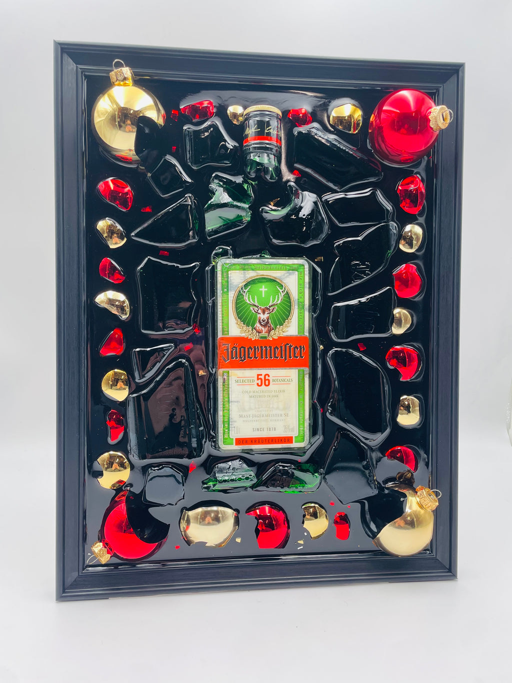 Jägermeister Limited Christmas Broken Bottle Art
