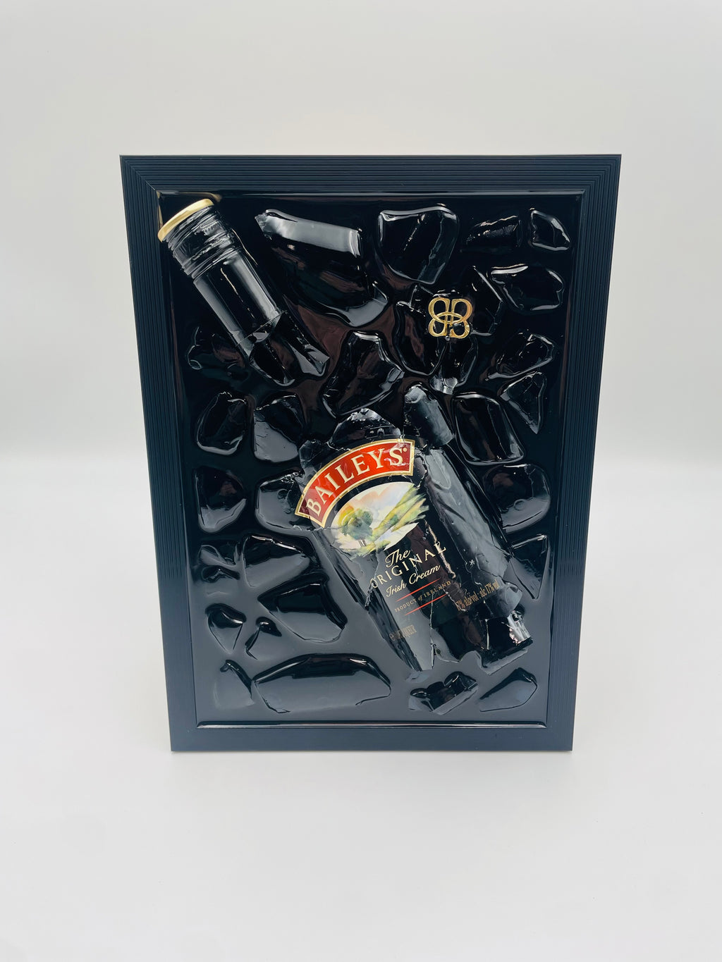 Baileys Broken Bottle Art Epoxy Resin