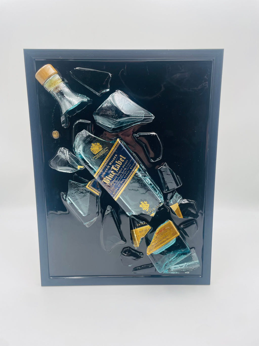 Johnnie Walker Blue Label Broken Bottle Art