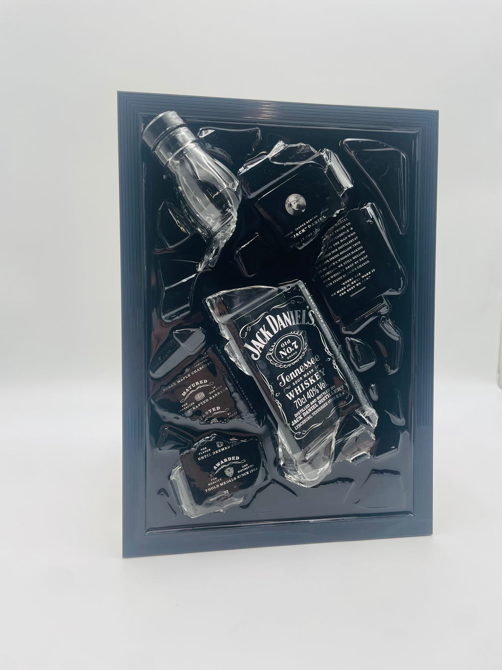 Jack Daniels Broken Bottle Art