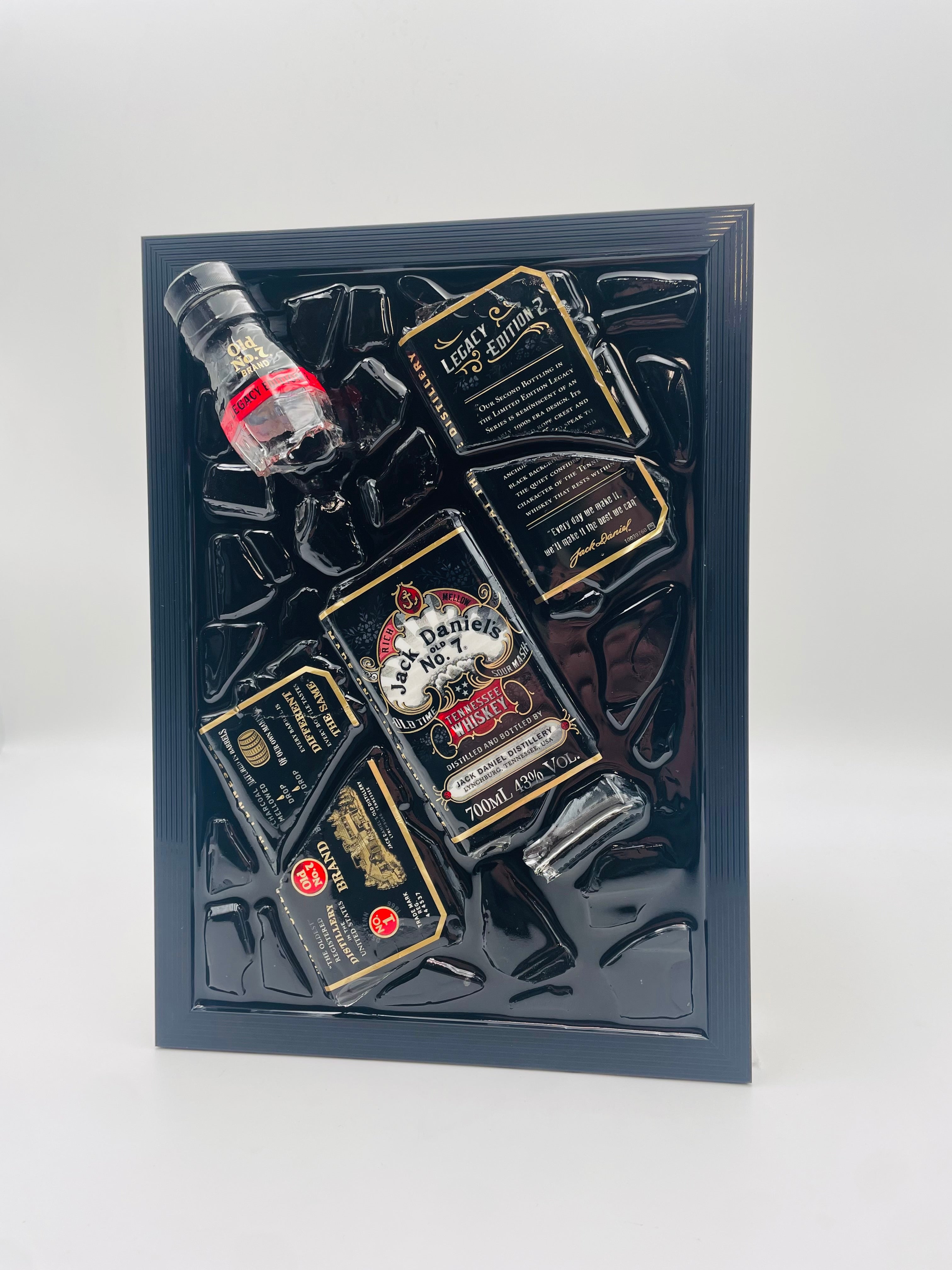 Jack Daniels Legacy Edition Broken Bottle Art