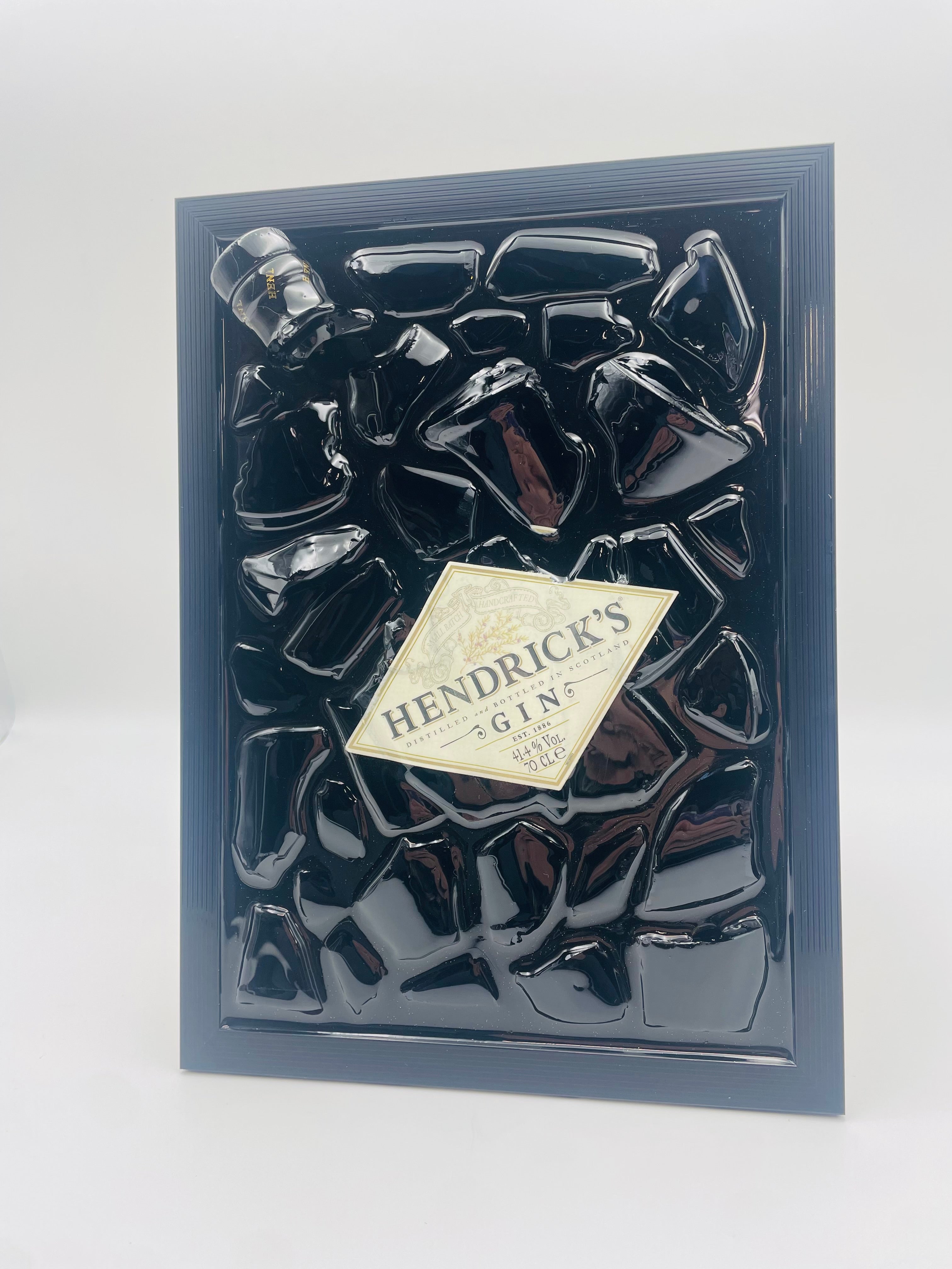 Hendricks's Gin Broken Bottle Art