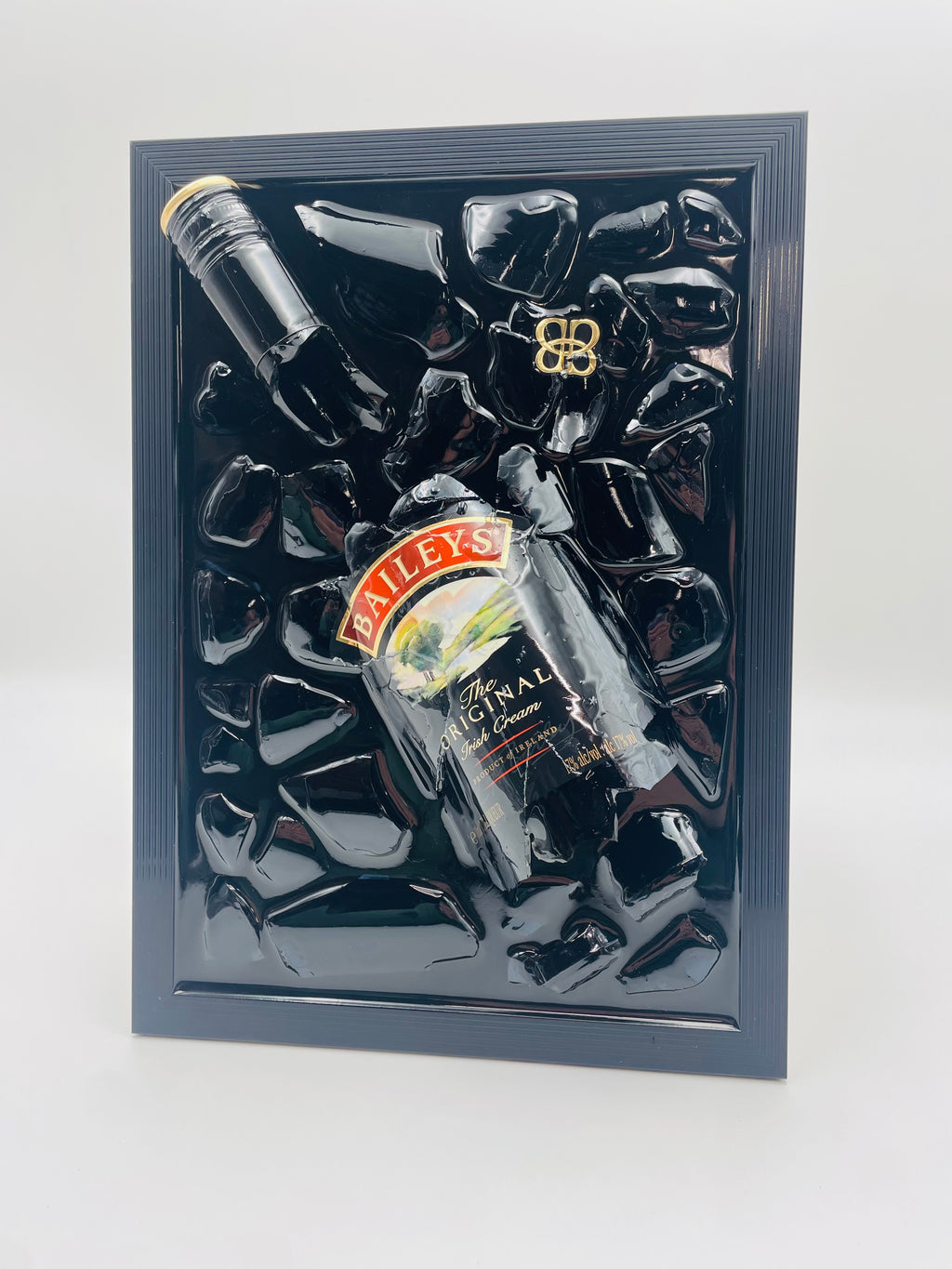 Baileys Broken Bottle Art Epoxy Resin