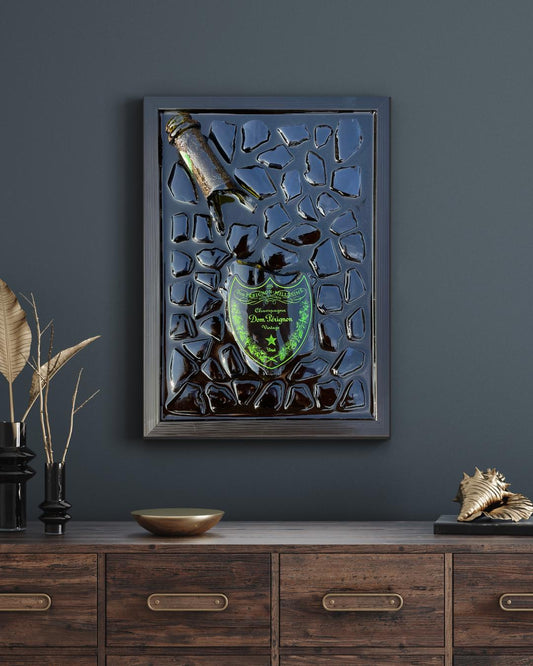 Shield Green Luminous Broken Bottle Art