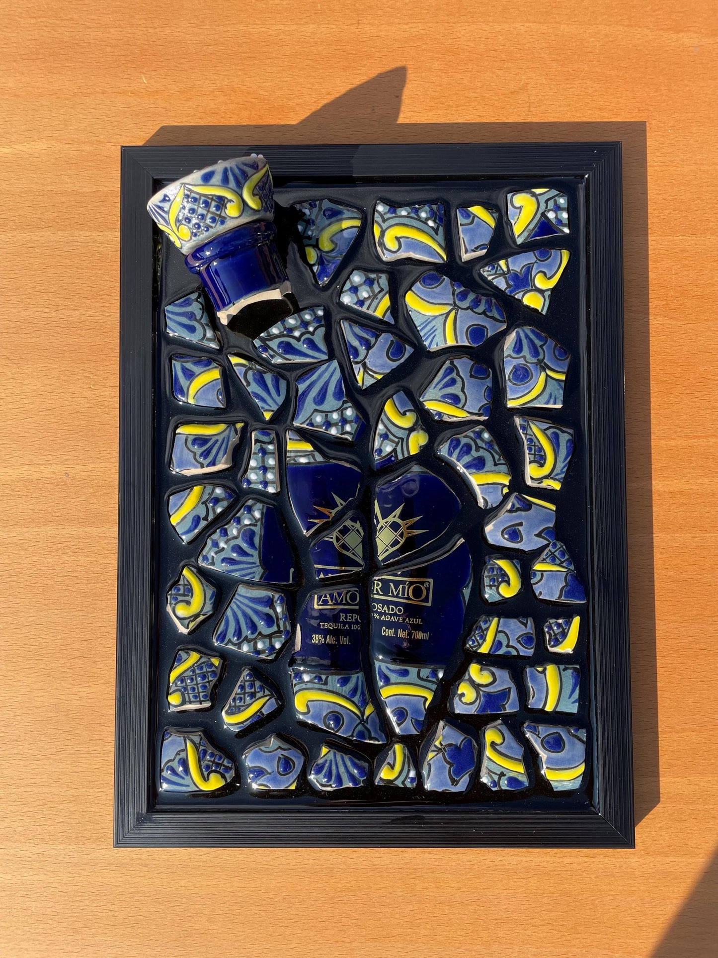 Tequila Broken Bottle Art