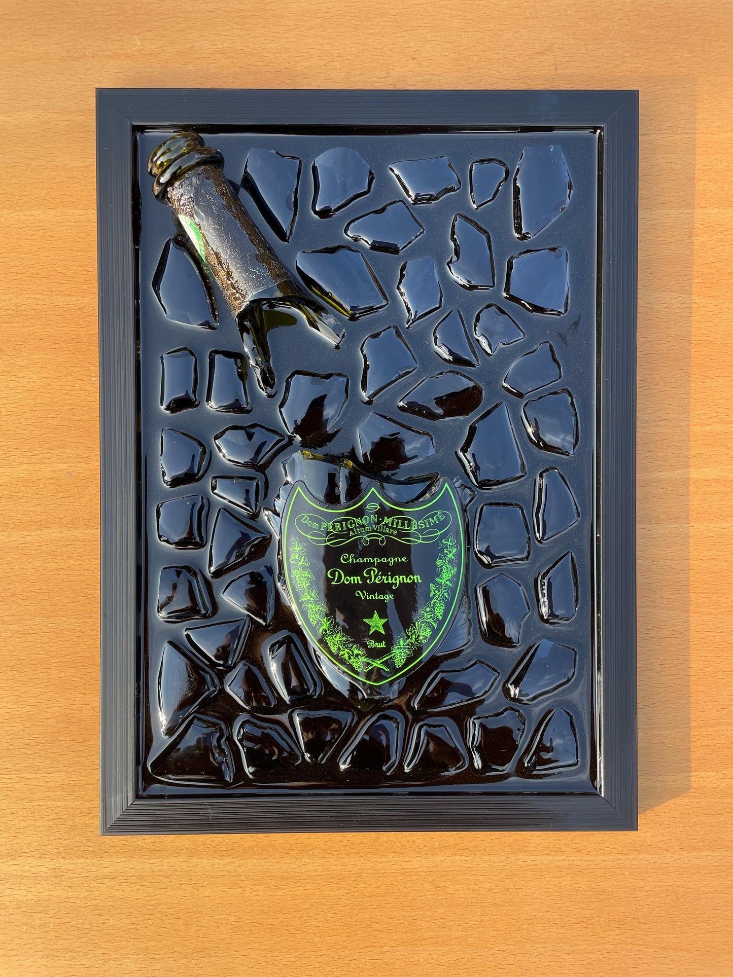 Shield Green Luminous Broken Bottle Art