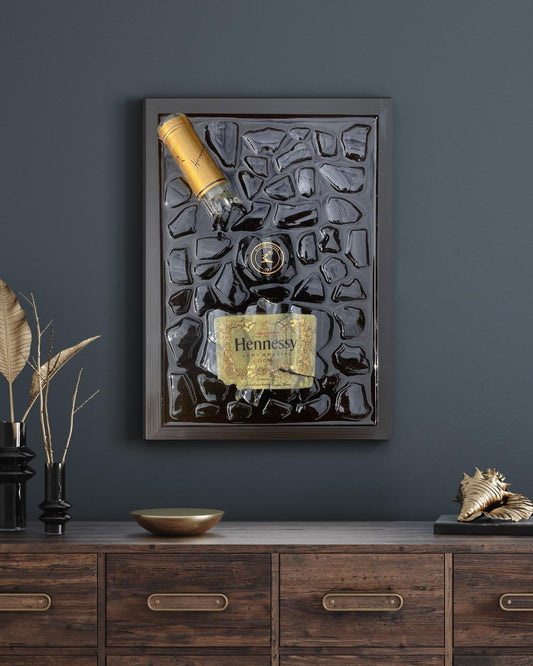 Hennything Broken bottle art