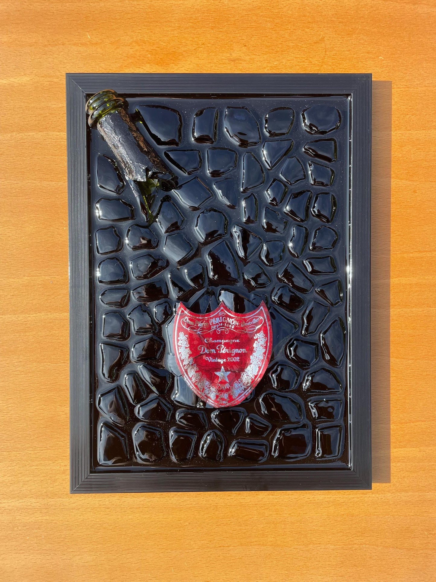 Broken Bottle Artwork | Pérignon Pink 2002 Andy Warhol | Limited Edition | Luxury Home Decor | Unique Artwork | Gift for Him