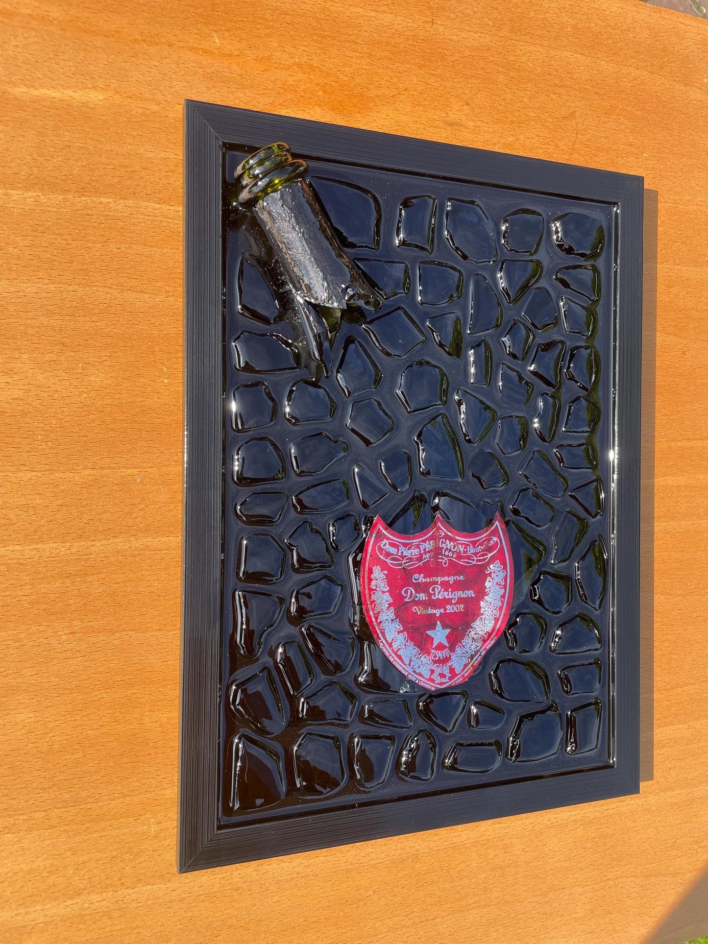Broken Bottle Artwork | Pérignon Pink 2002 Andy Warhol | Limited Edition | Luxury Home Decor | Unique Artwork | Gift for Him