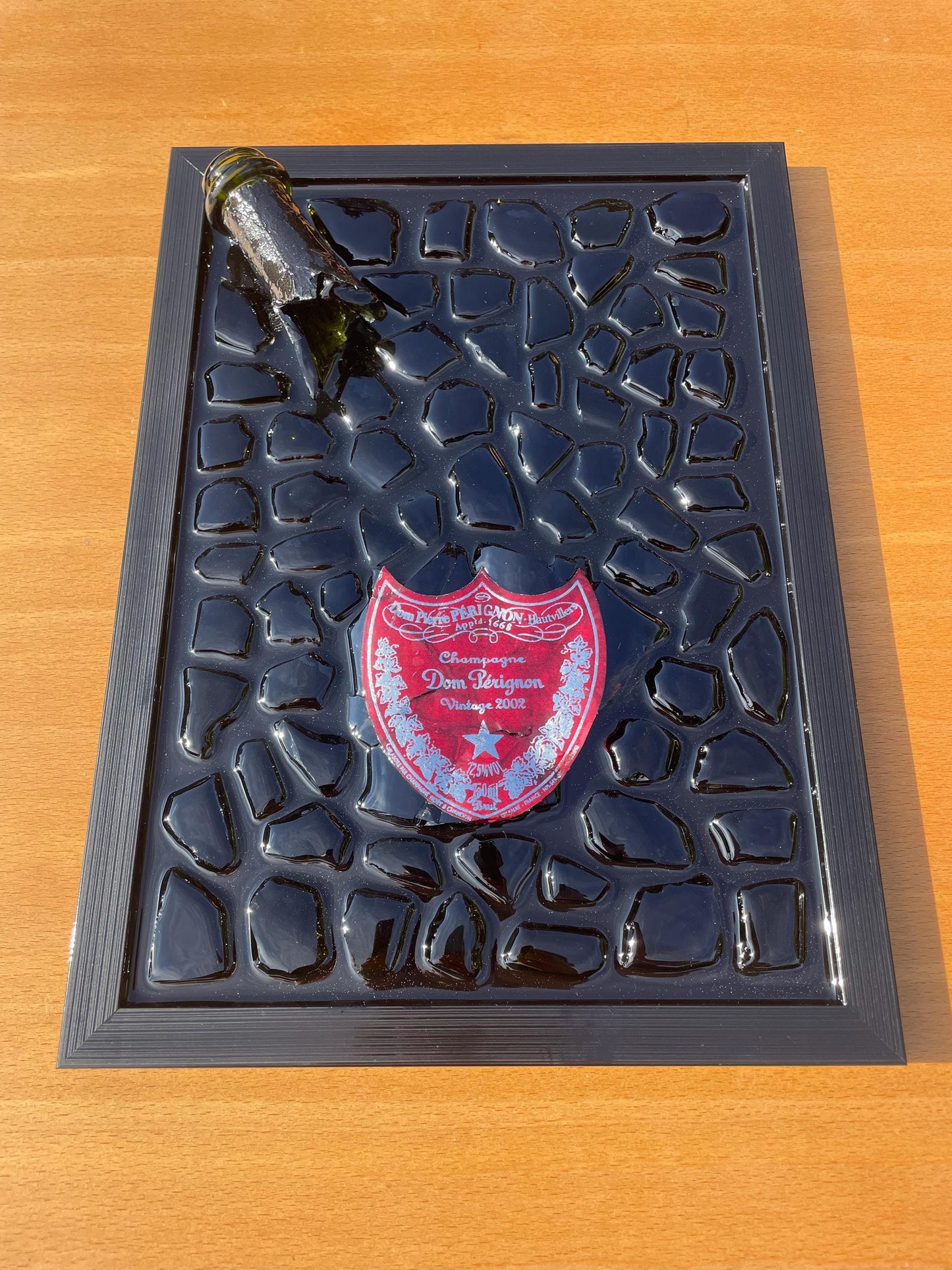 Broken Bottle Artwork | Pérignon Pink 2002 Andy Warhol | Limited Edition | Luxury Home Decor | Unique Artwork | Gift for Him