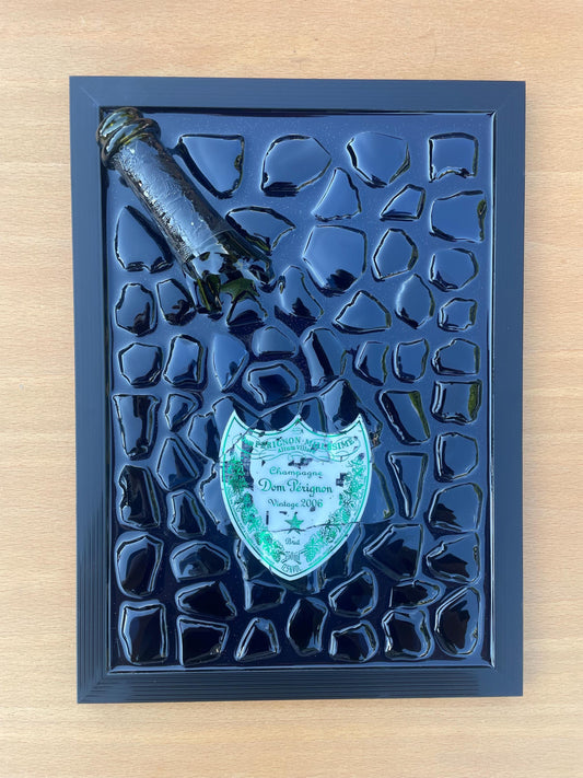 Broken Bottle Art Resin Painting | Perignon Limited Edition | Epoxy Artwork | Broken Glass Art | Gift for Him