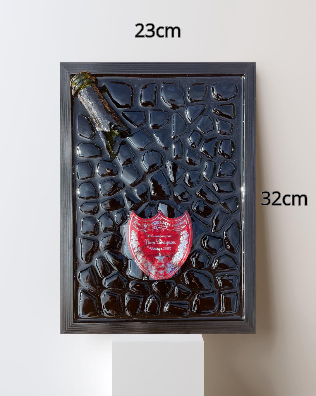 Broken Bottle Artwork | Pérignon Pink 2002 Andy Warhol | Limited Edition | Luxury Home Decor | Unique Artwork | Gift for Him
