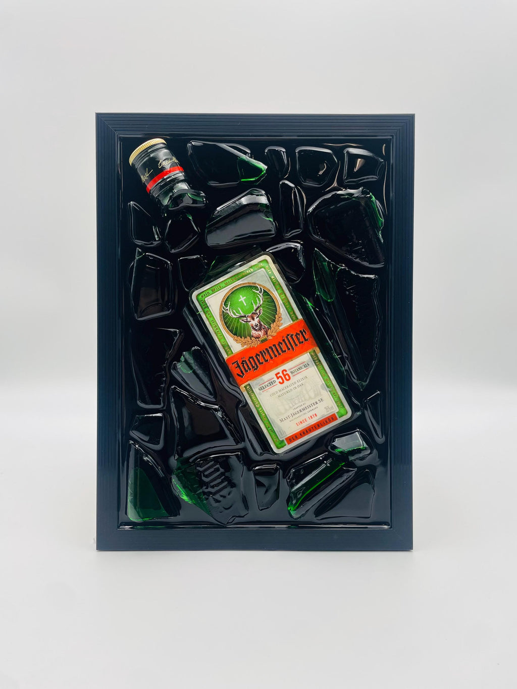 Jägermeister Broken Bottle Art