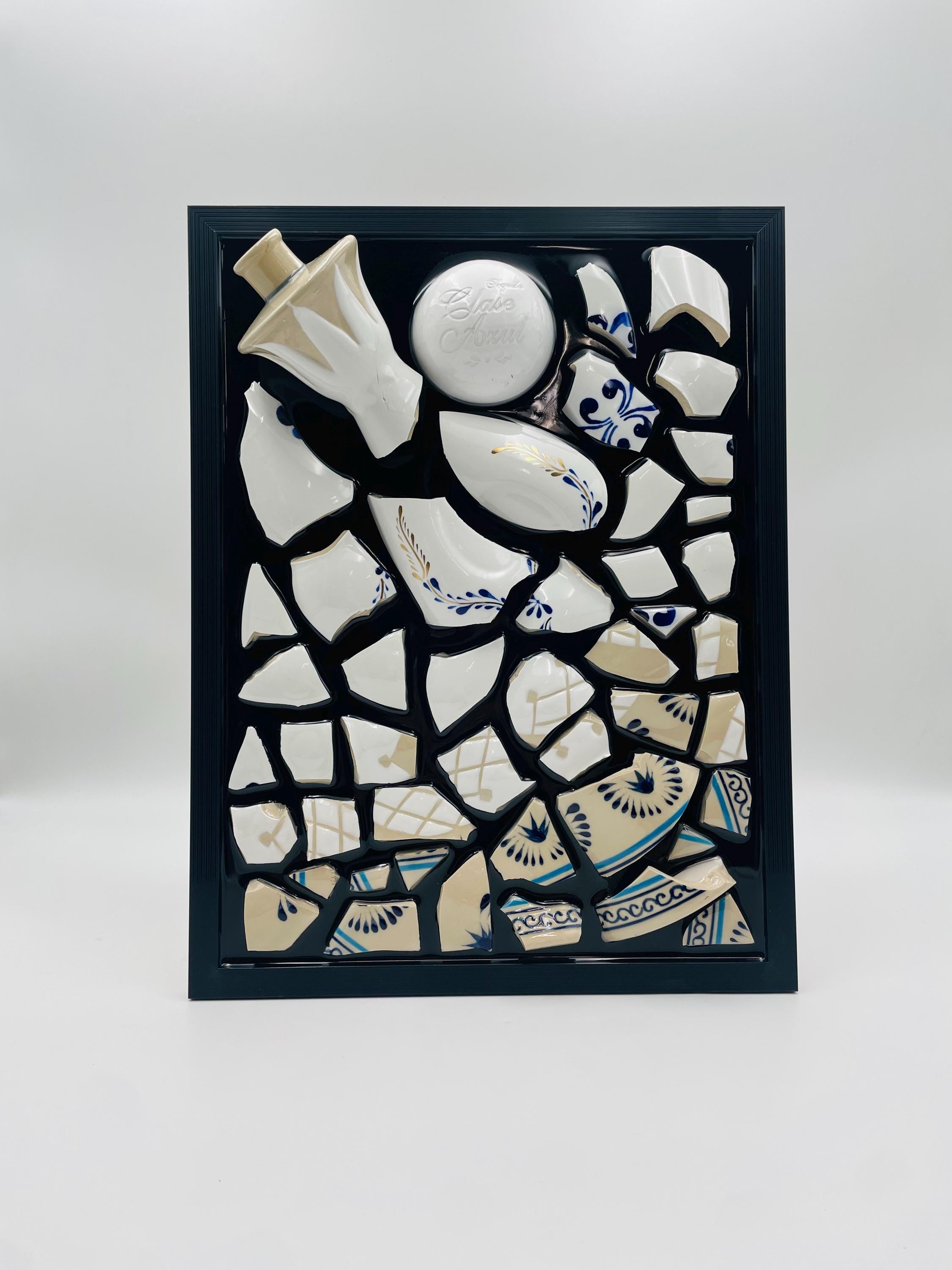 Clase Azul Tequilla Broken Bottle Art