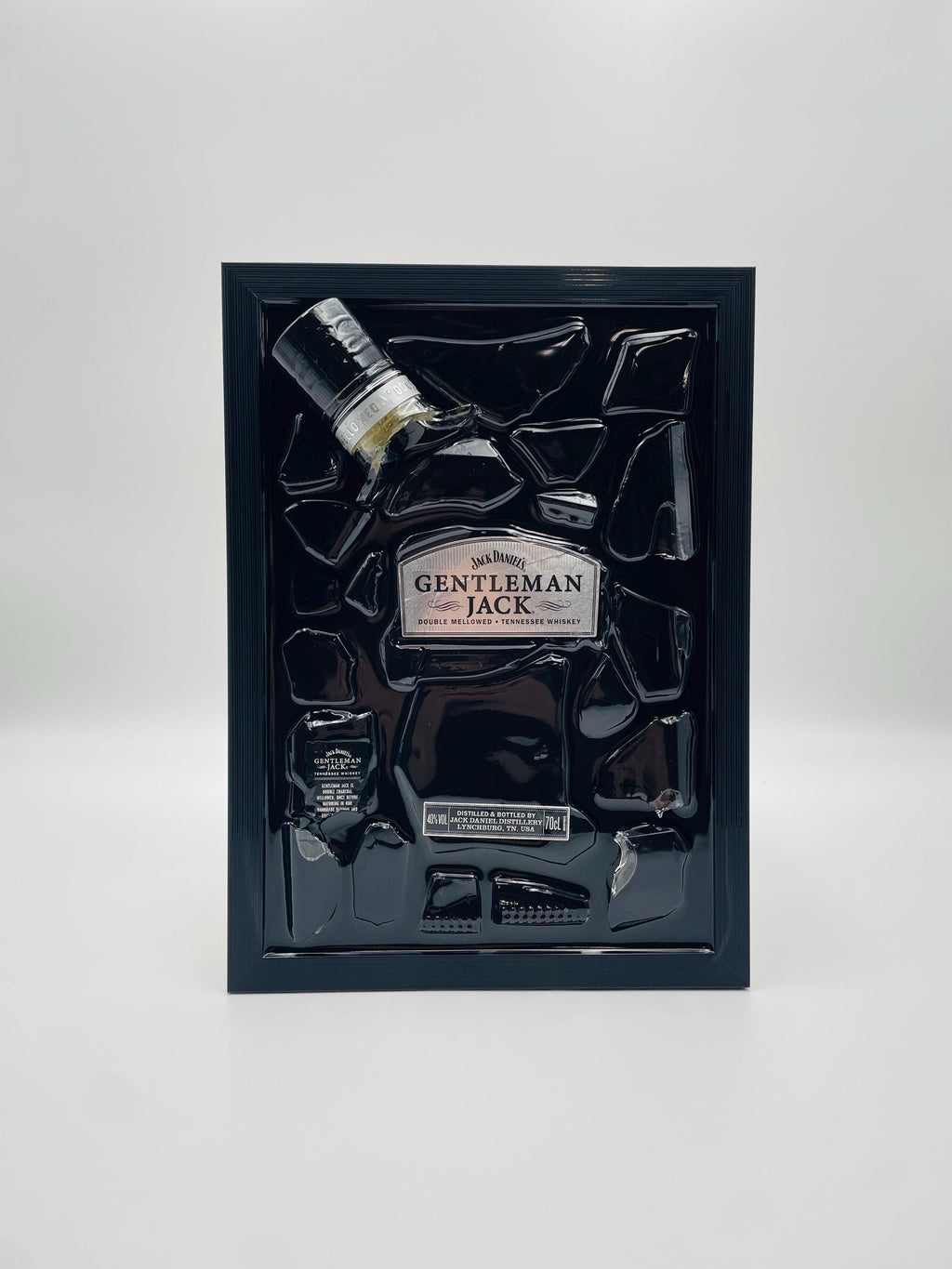 Jack Daniels Gentleman Broken Bottle Art