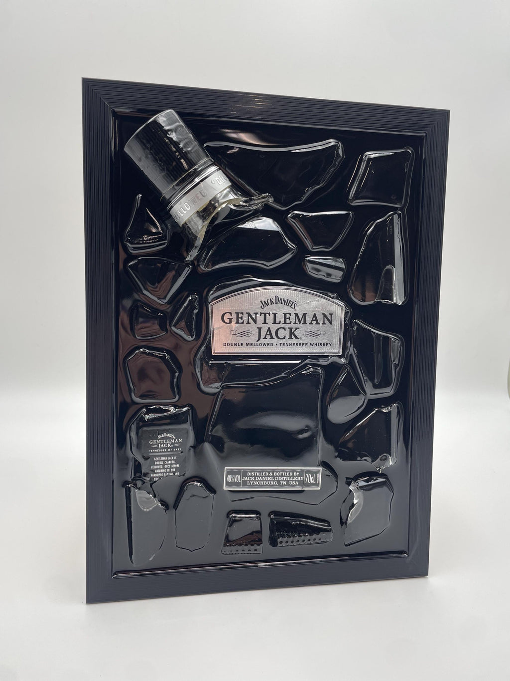 Jack Daniels Gentleman Broken Bottle Art