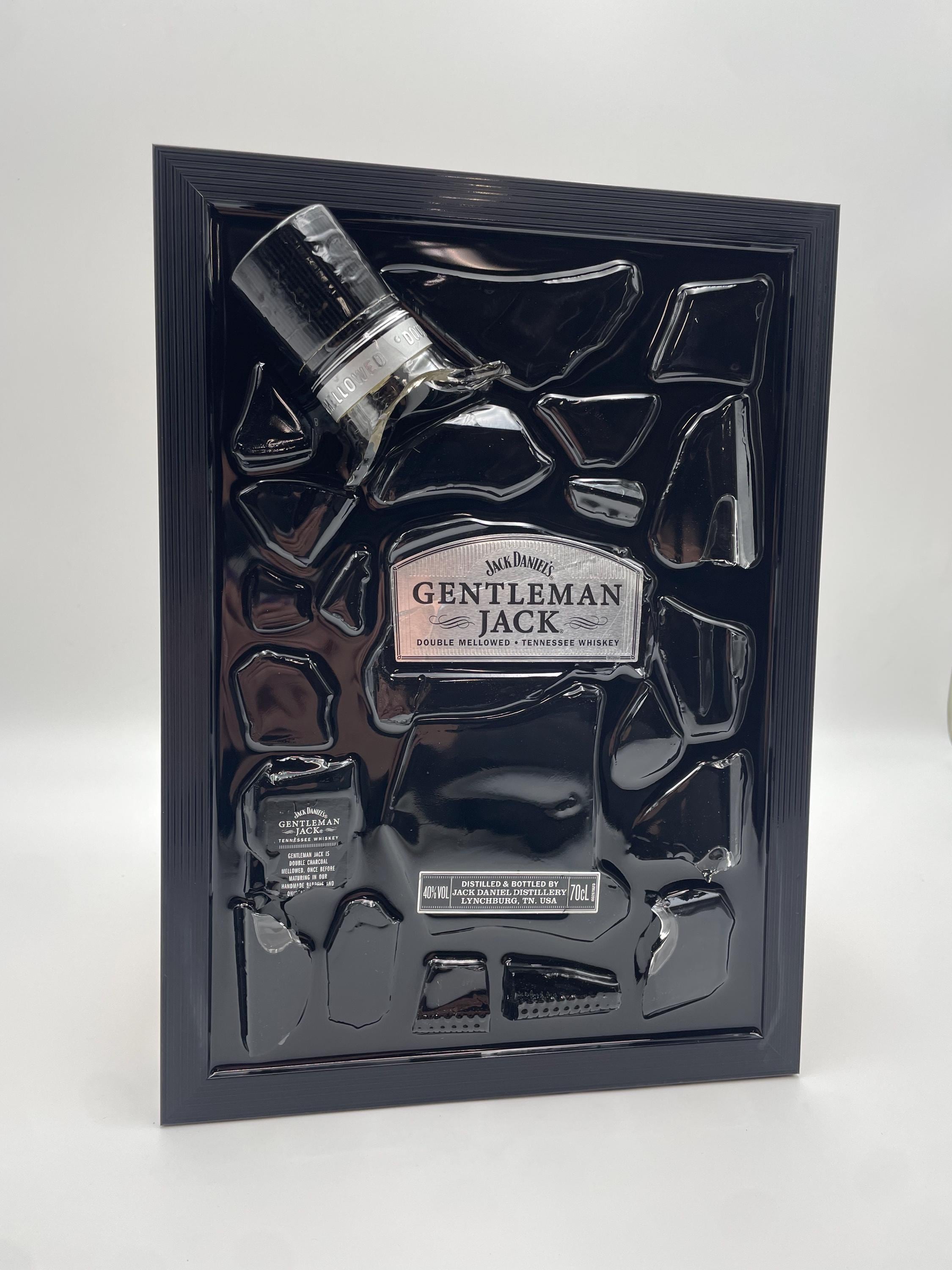 Jack Daniels Gentleman Broken Bottle Art