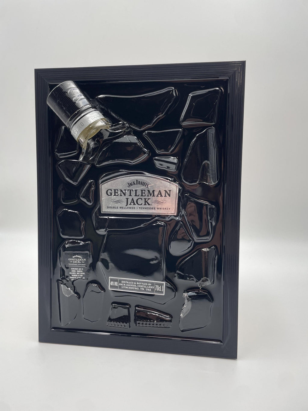 Jack Daniels Gentleman Broken Bottle Art