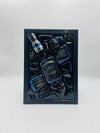 Jack Daniels Blue Broken Bottle Art