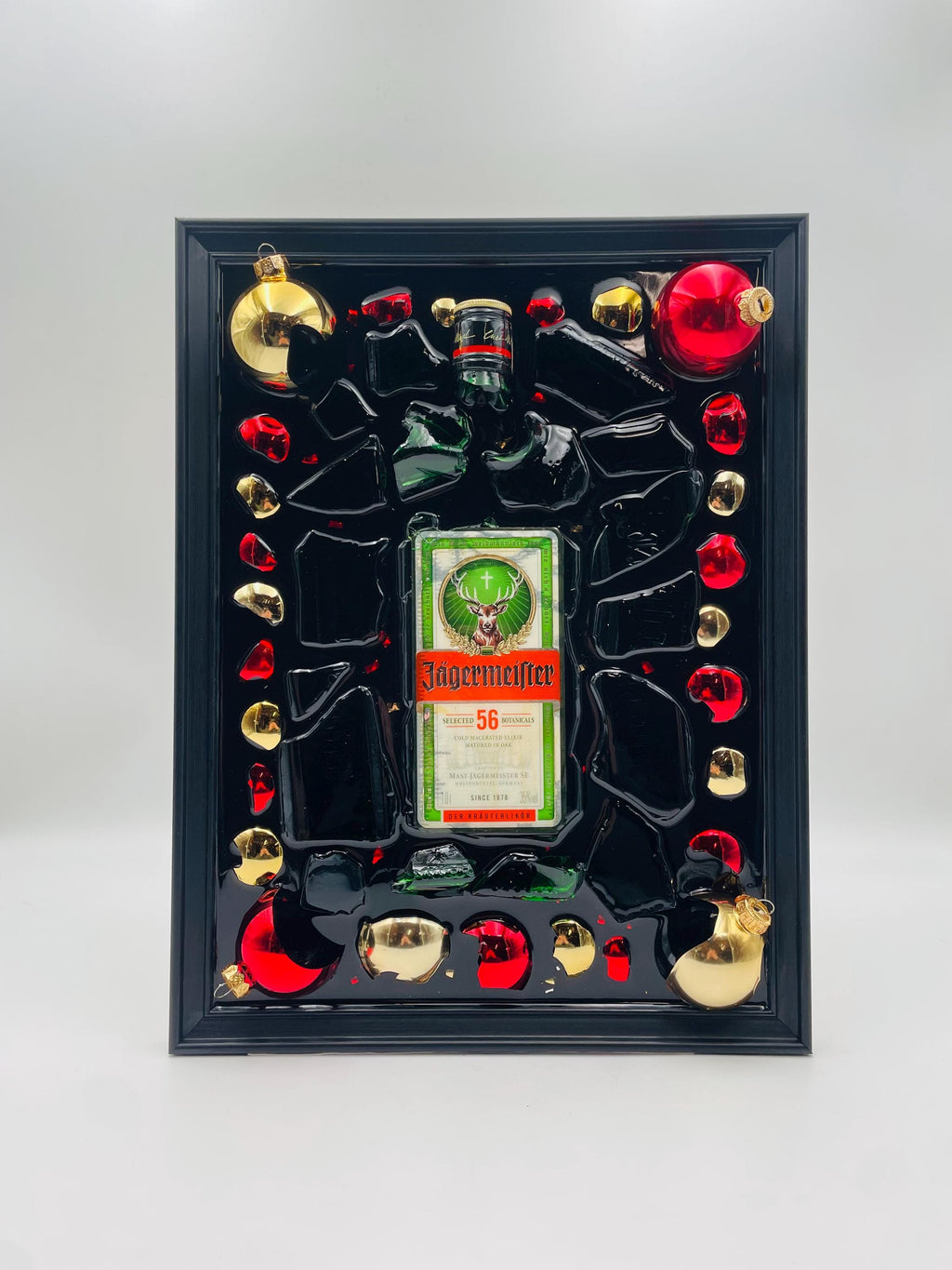 Jägermeister Limited Christmas Broken Bottle Art