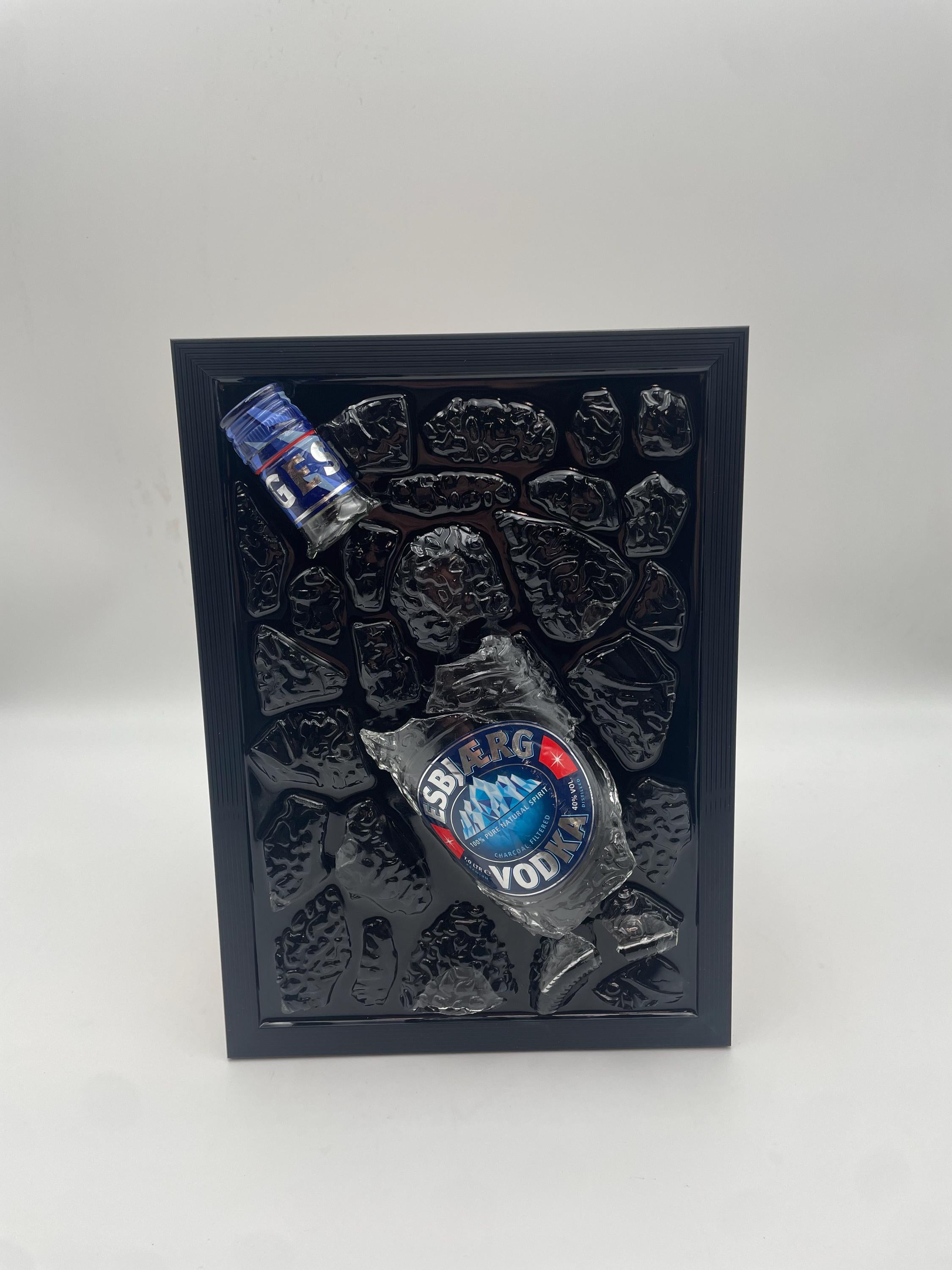Esbjaerg Vodka Broken Bottle Art