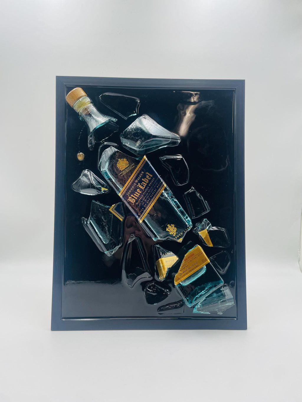 Johnnie Walker Blue Label Broken Bottle Art
