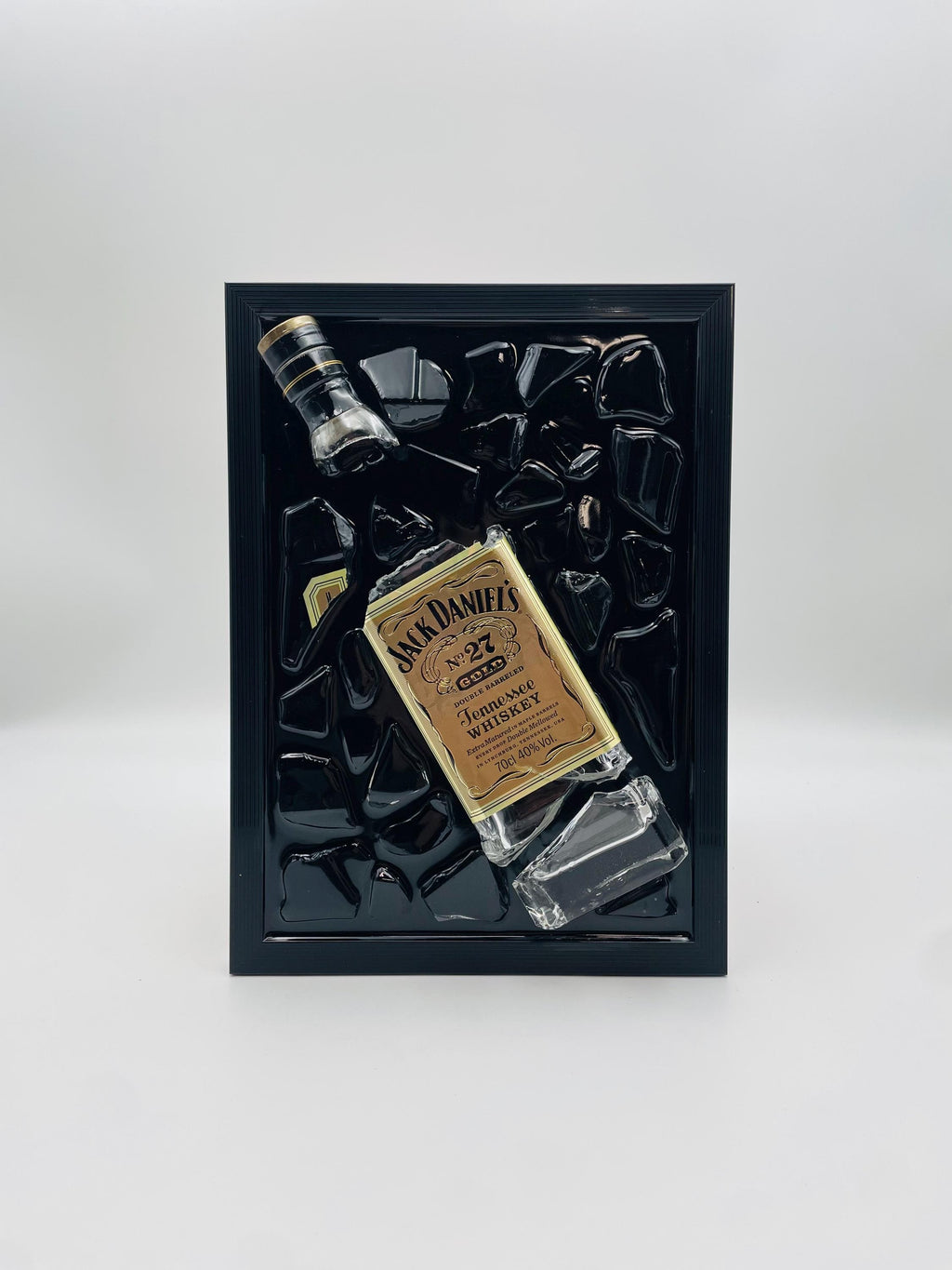 Jack Daniels Gold Broken Bottle Art