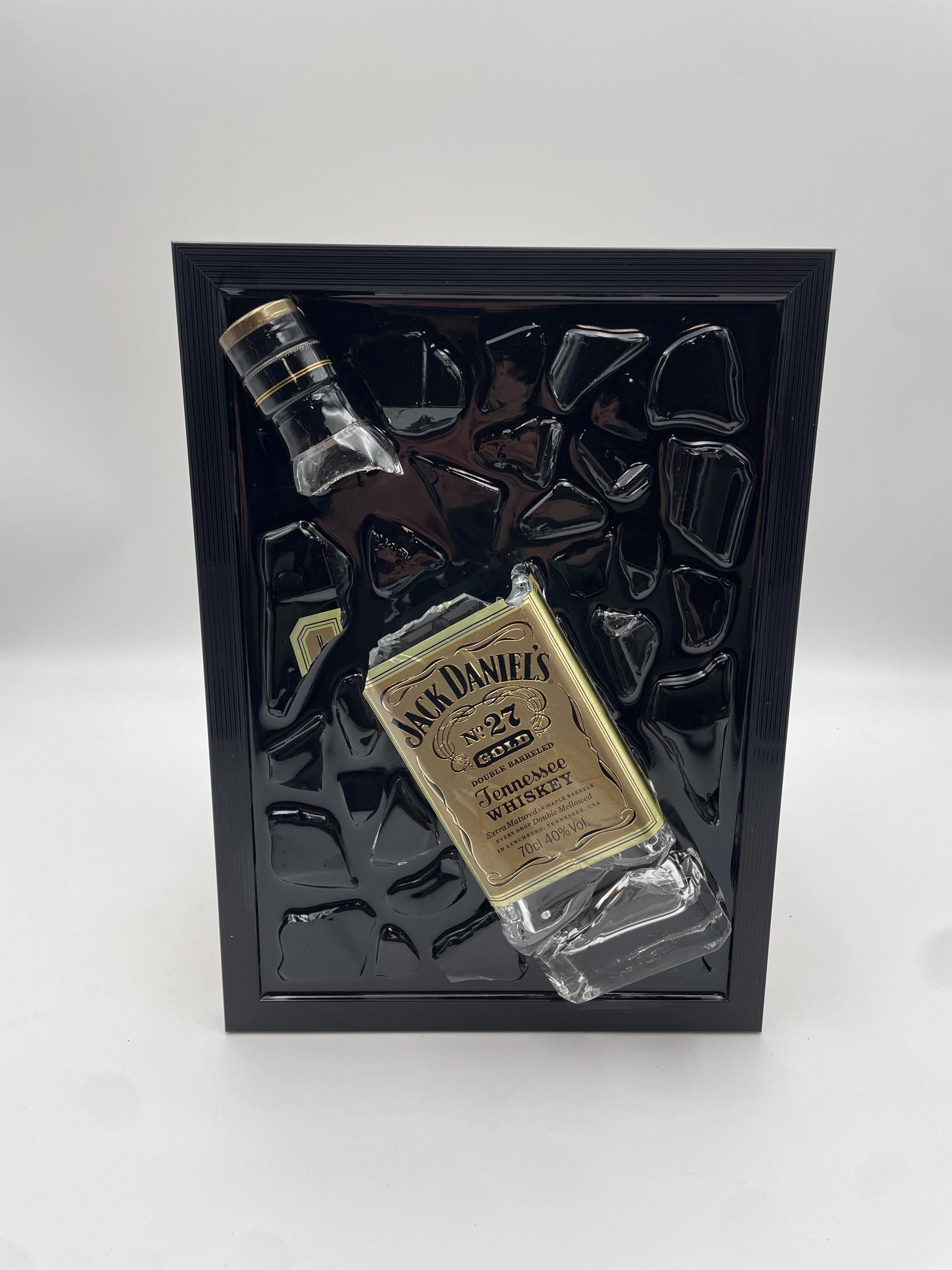 Jack Daniels Gold Broken Bottle Art