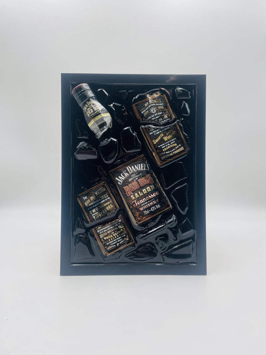 Jack Daniels Red Dog Saloon Broken Bottle Art