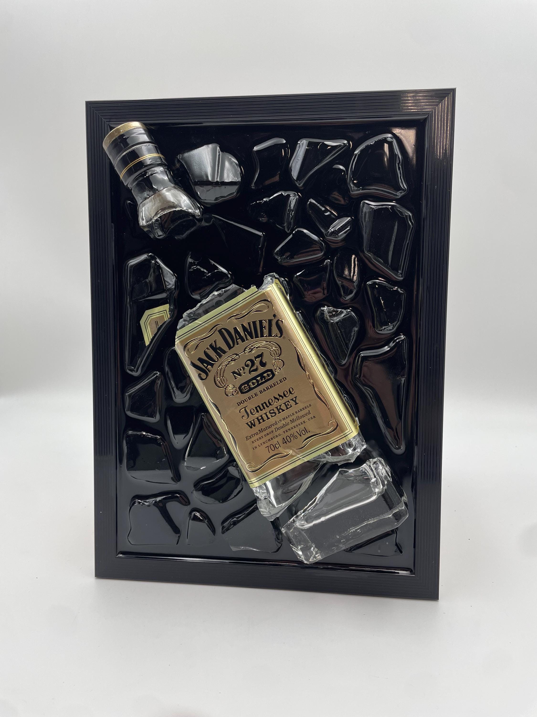 Jack Daniels Gold Broken Bottle Art