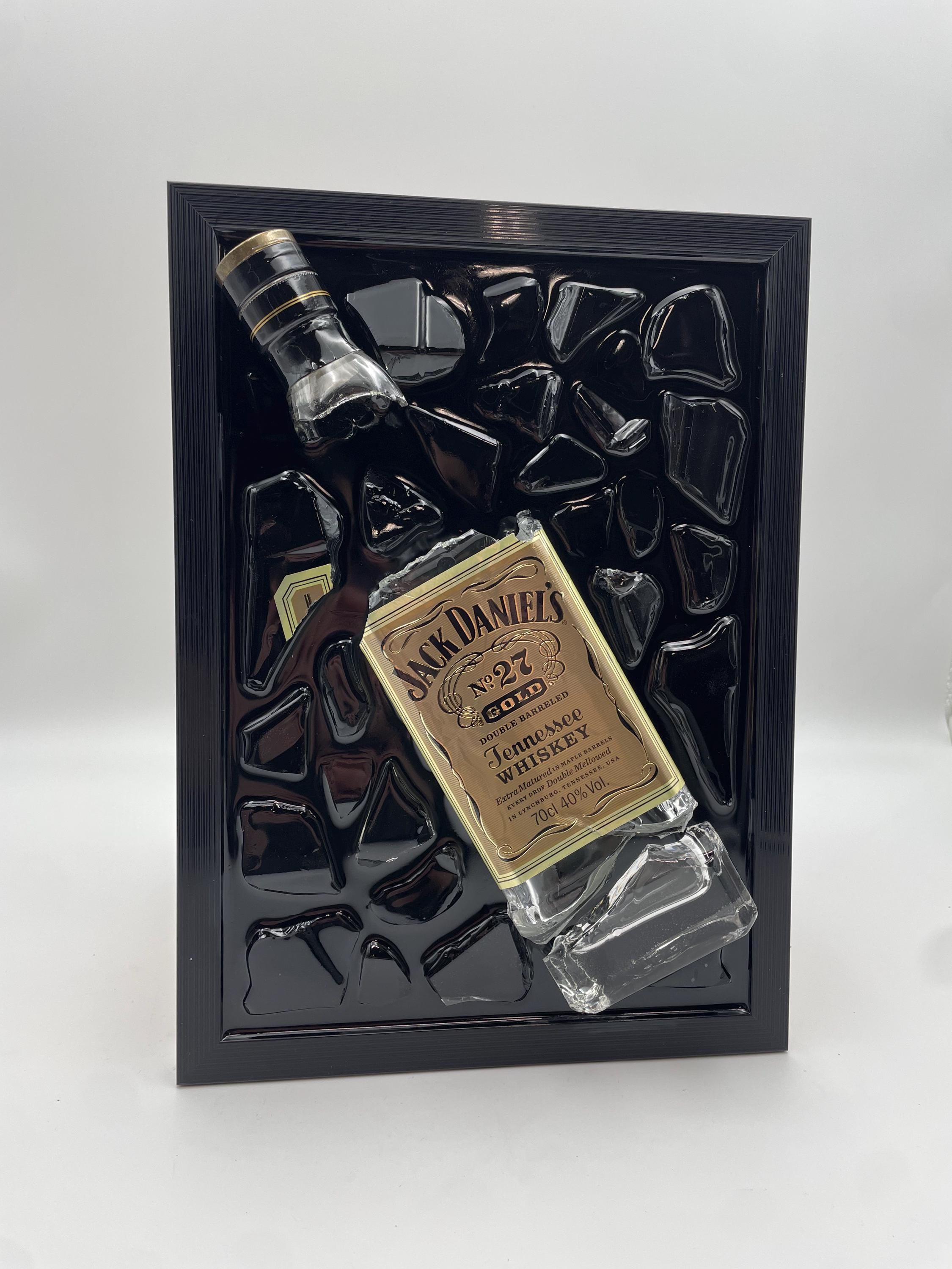 Jack Daniels Gold Broken Bottle Art