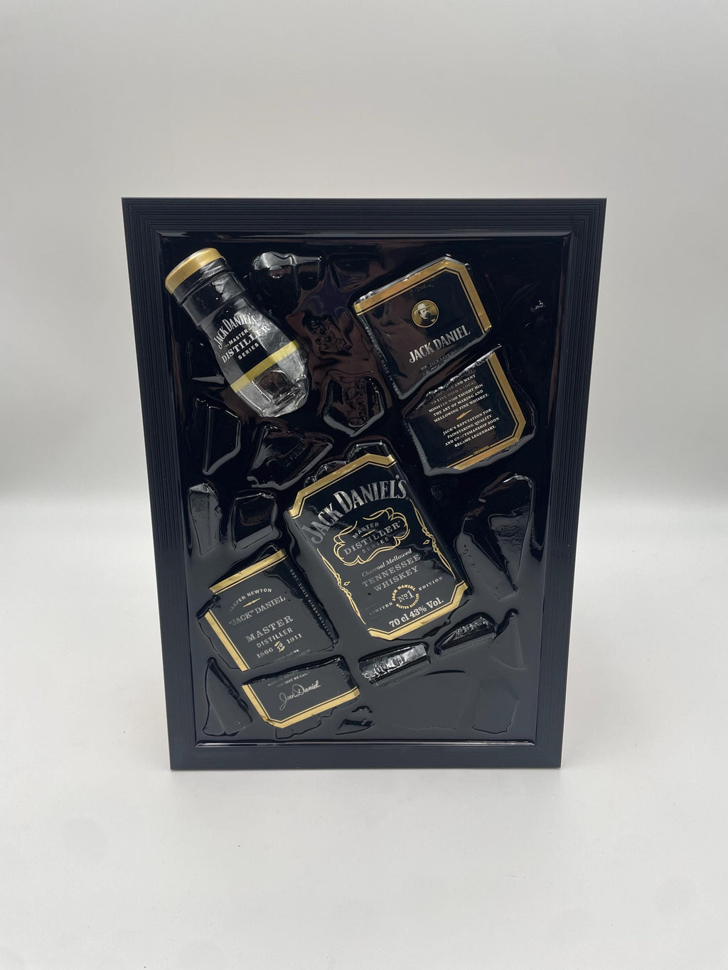 Jack Daniels Gold Master Broken Bottle Art