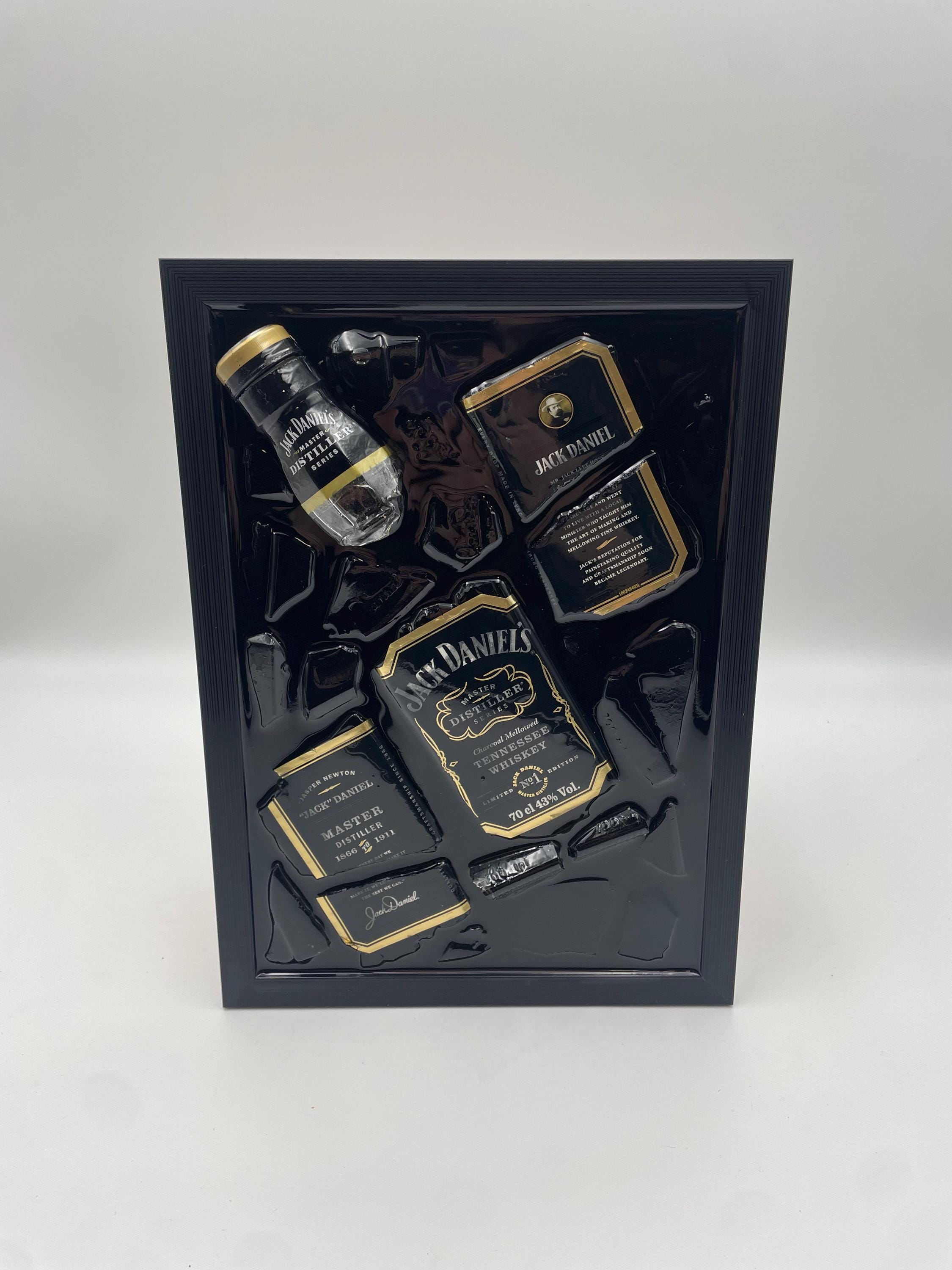 Jack Daniels Gold Master Broken Bottle Art