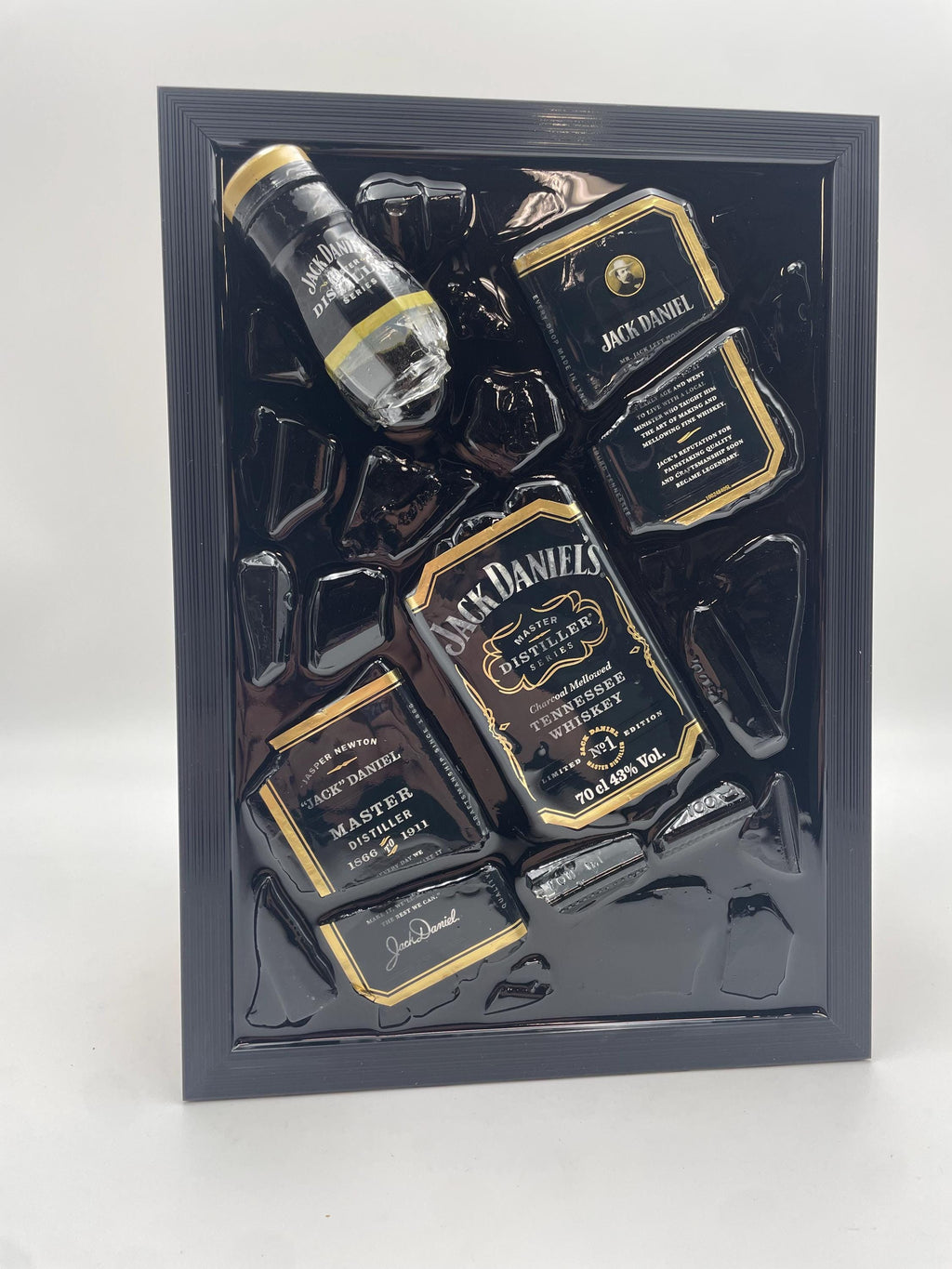 Jack Daniels Gold Master Broken Bottle Art