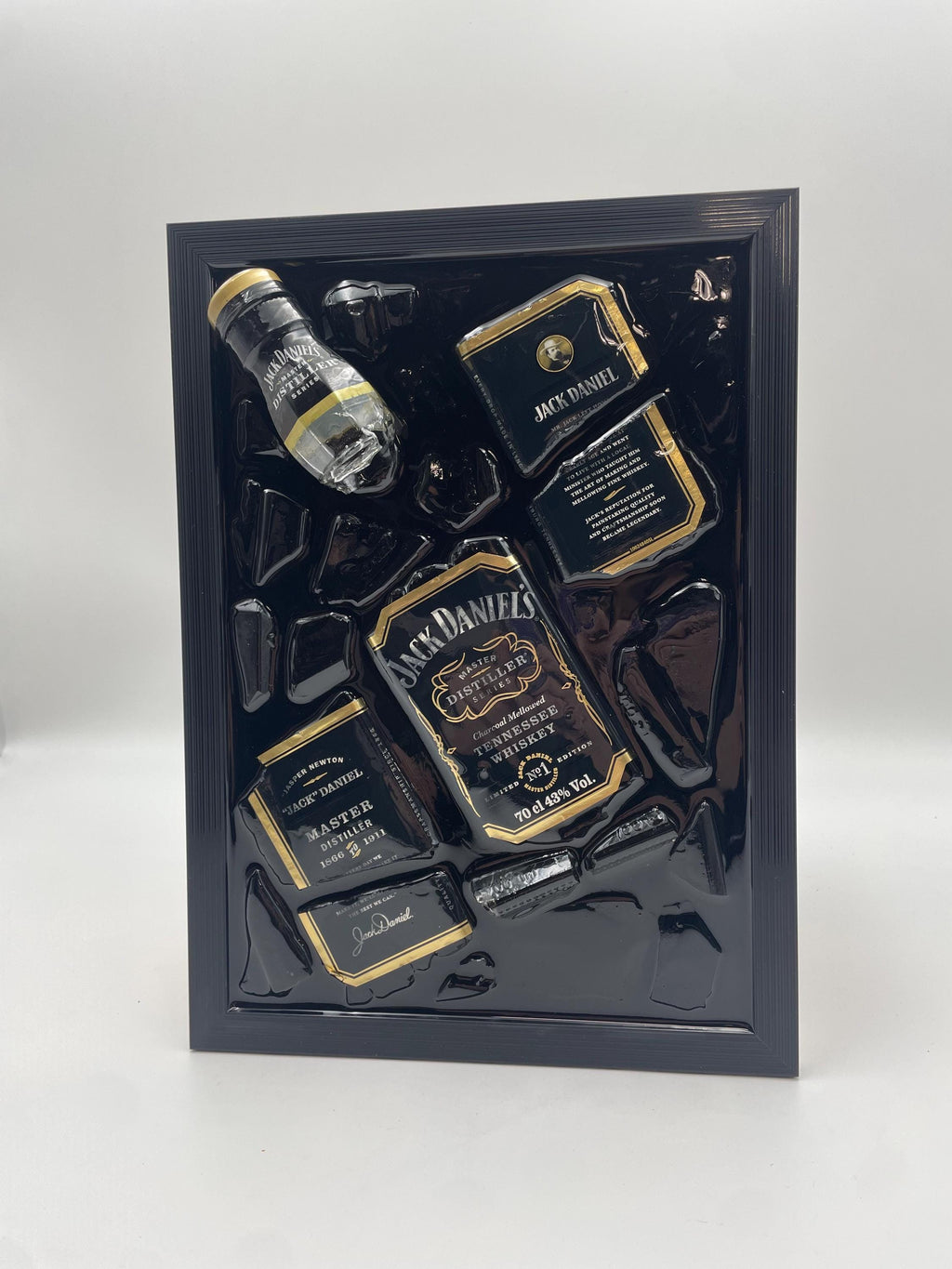 Jack Daniels Gold Master Broken Bottle Art