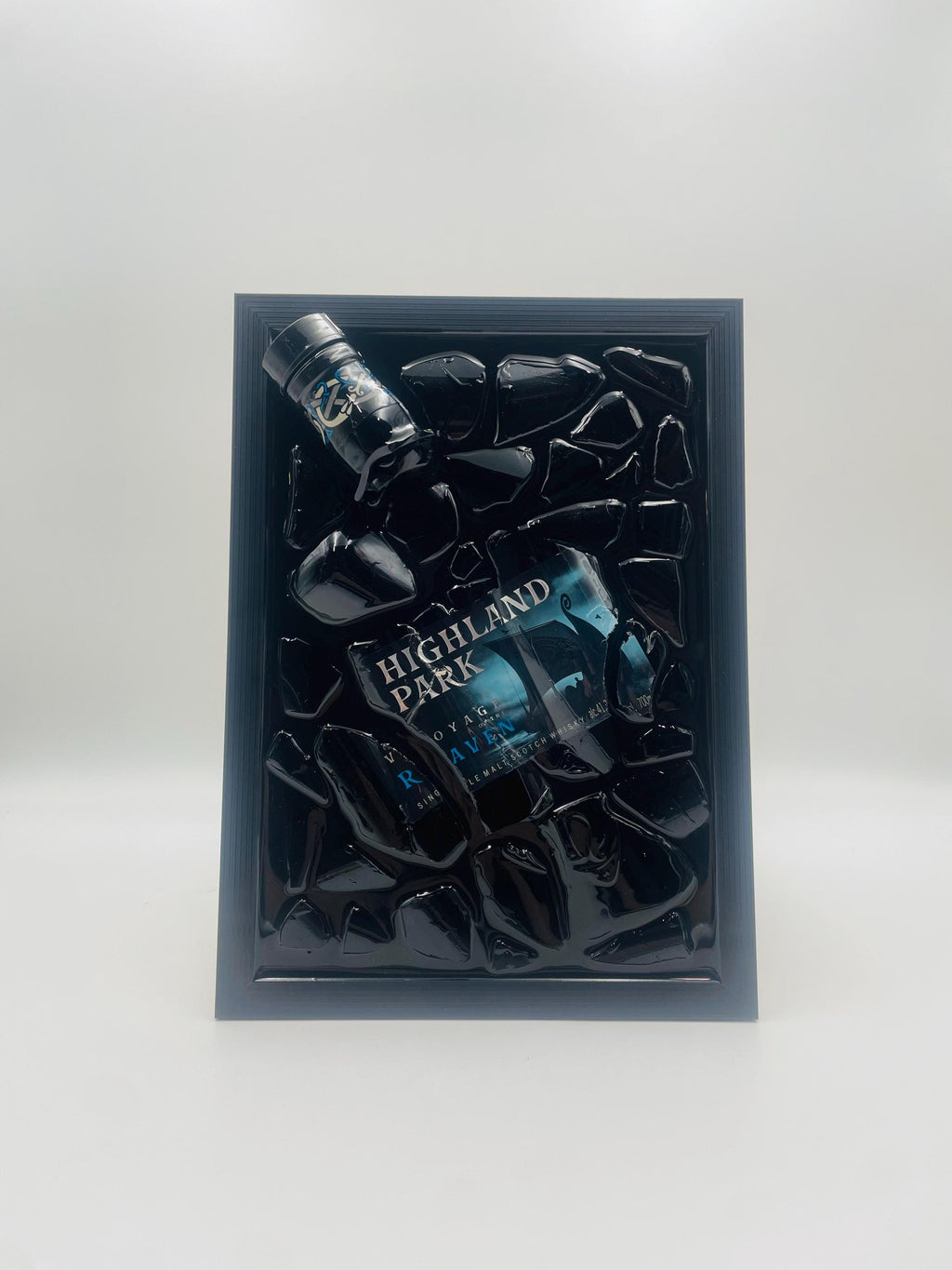 Highland Whiskey Broken Bottle Art