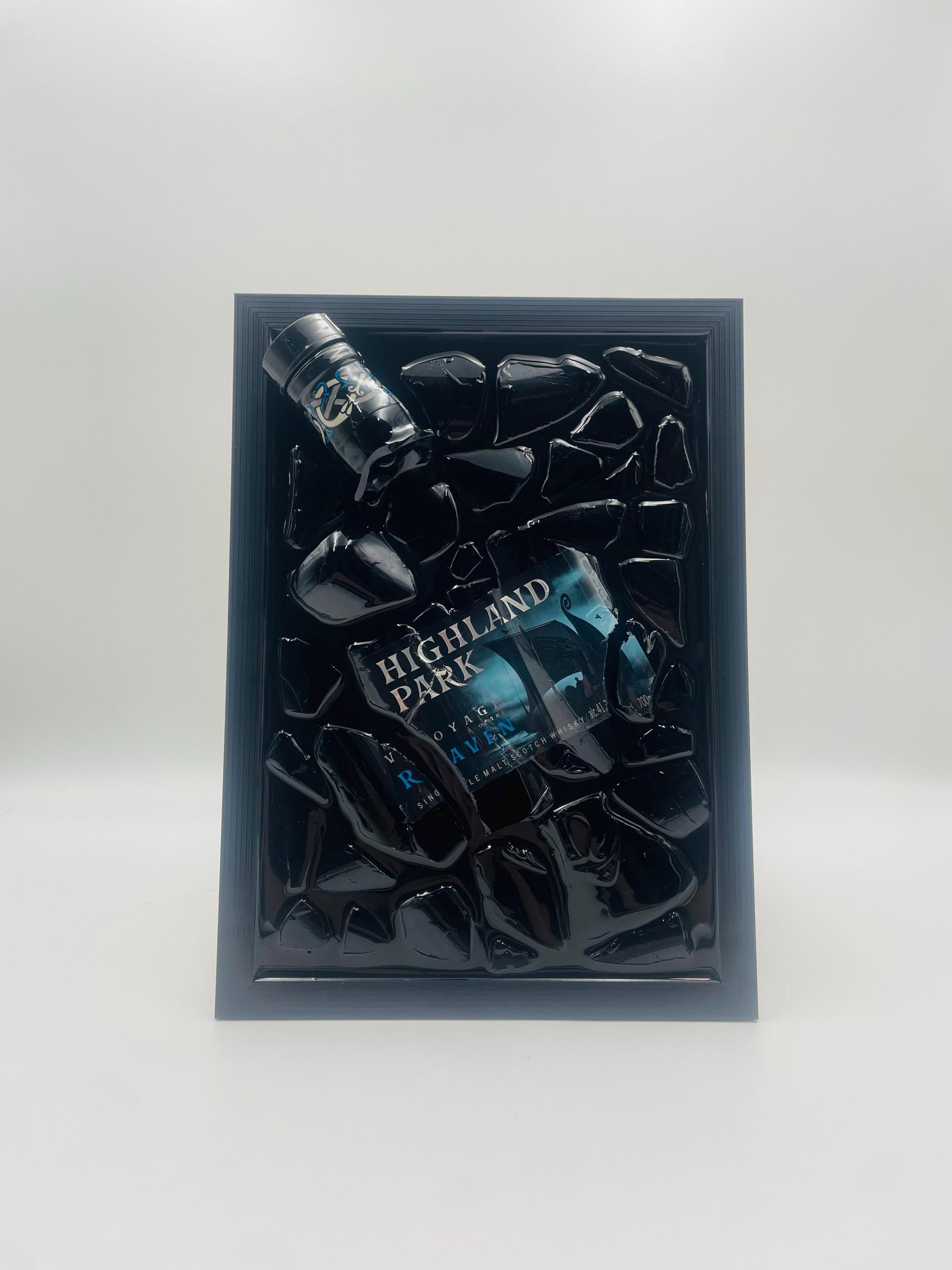 Highland Whiskey Broken Bottle Art